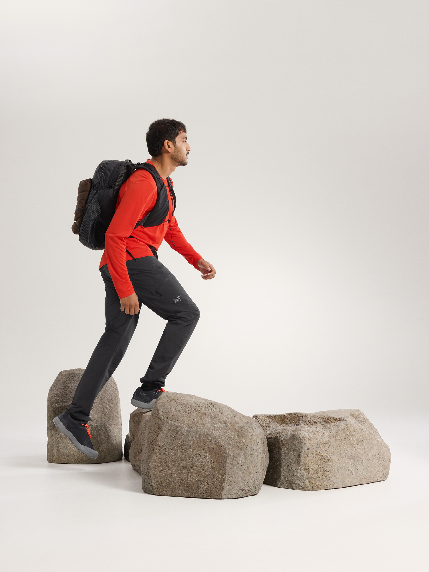 Cormac Crew Neck Shirt LS Dynasty Heather Full Body