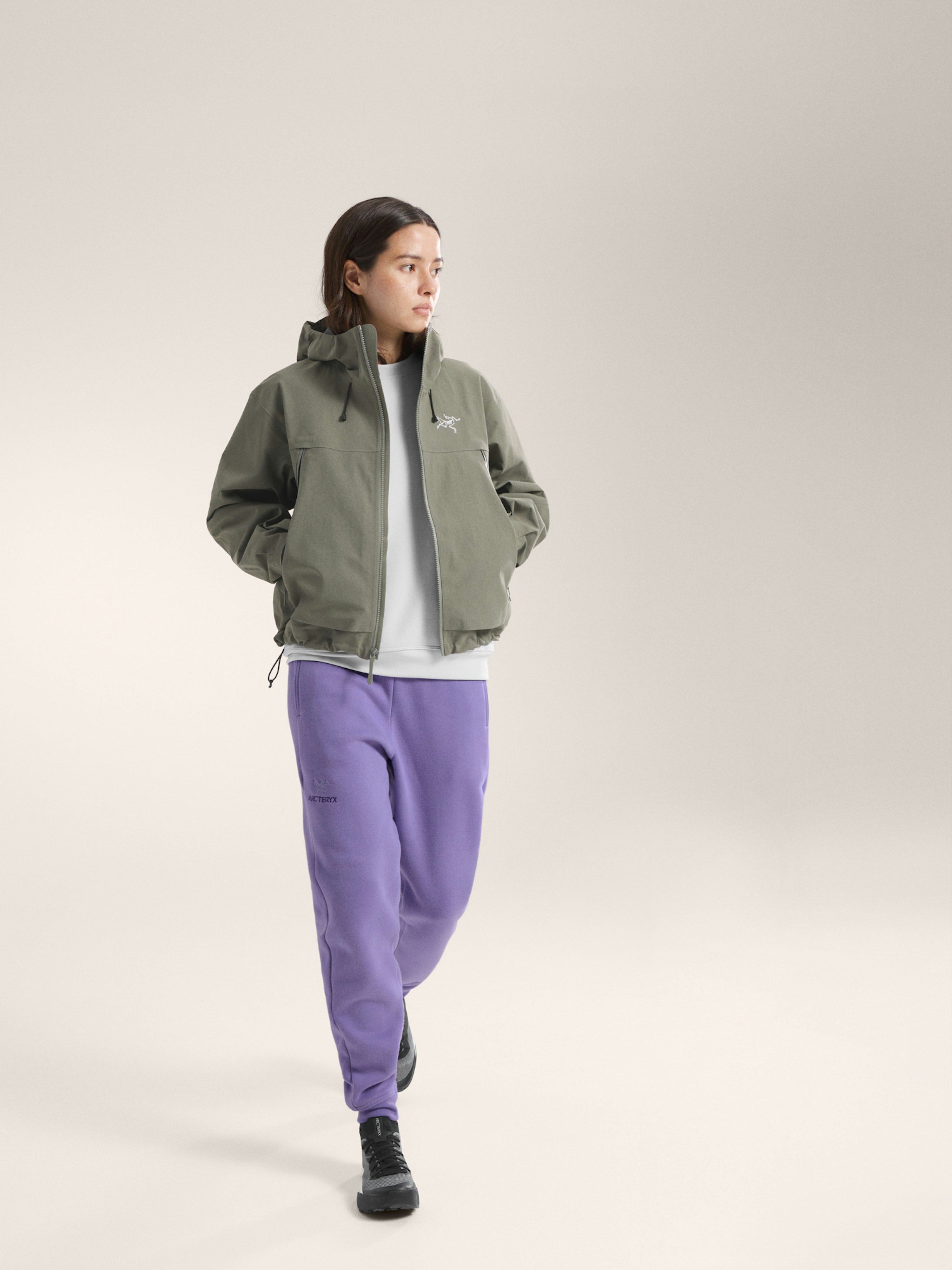 Emblem Fleece Jogger Women's Aster Full Body