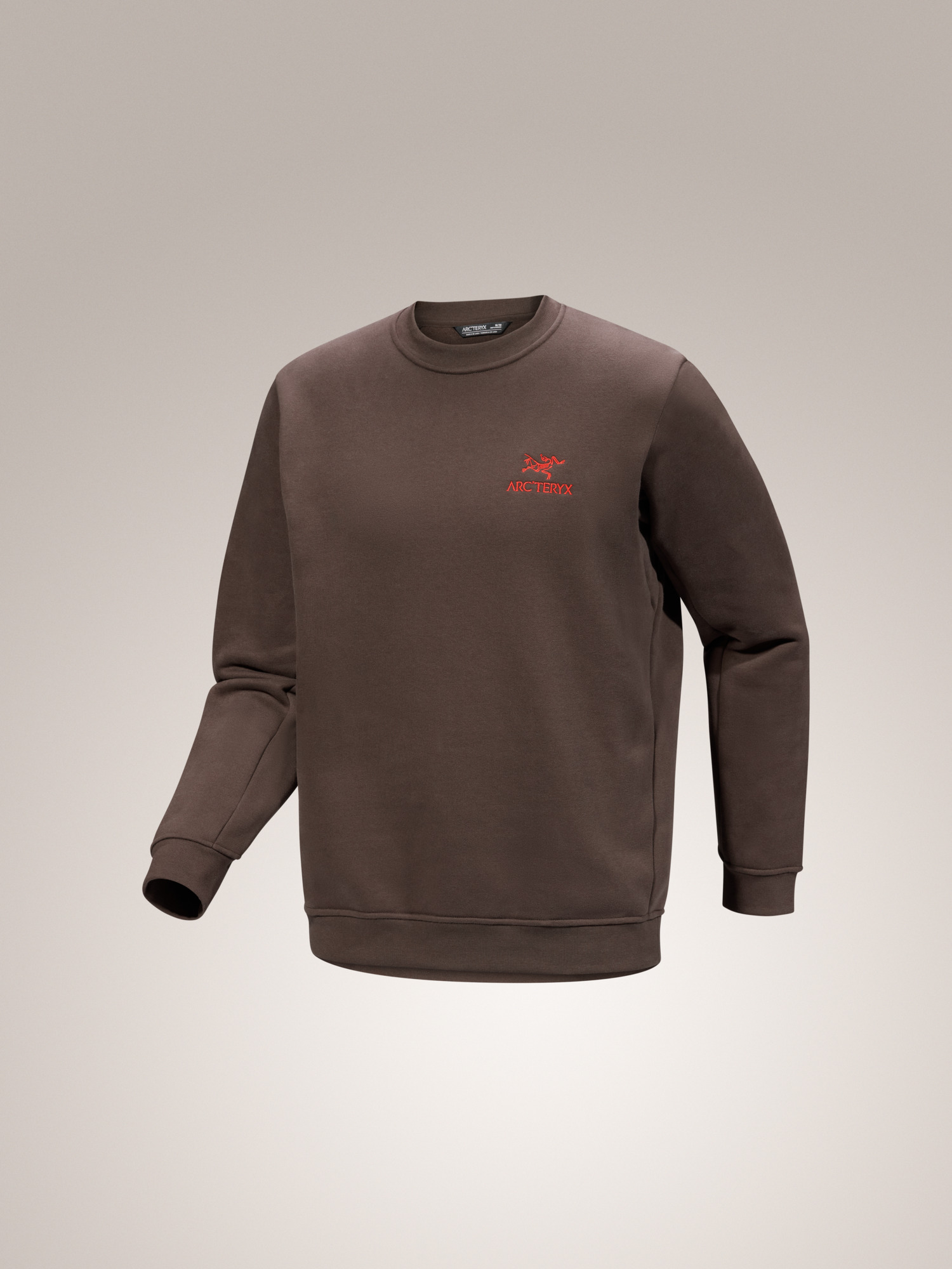 Emblem Fleece Crew Neck Pullover Carob 