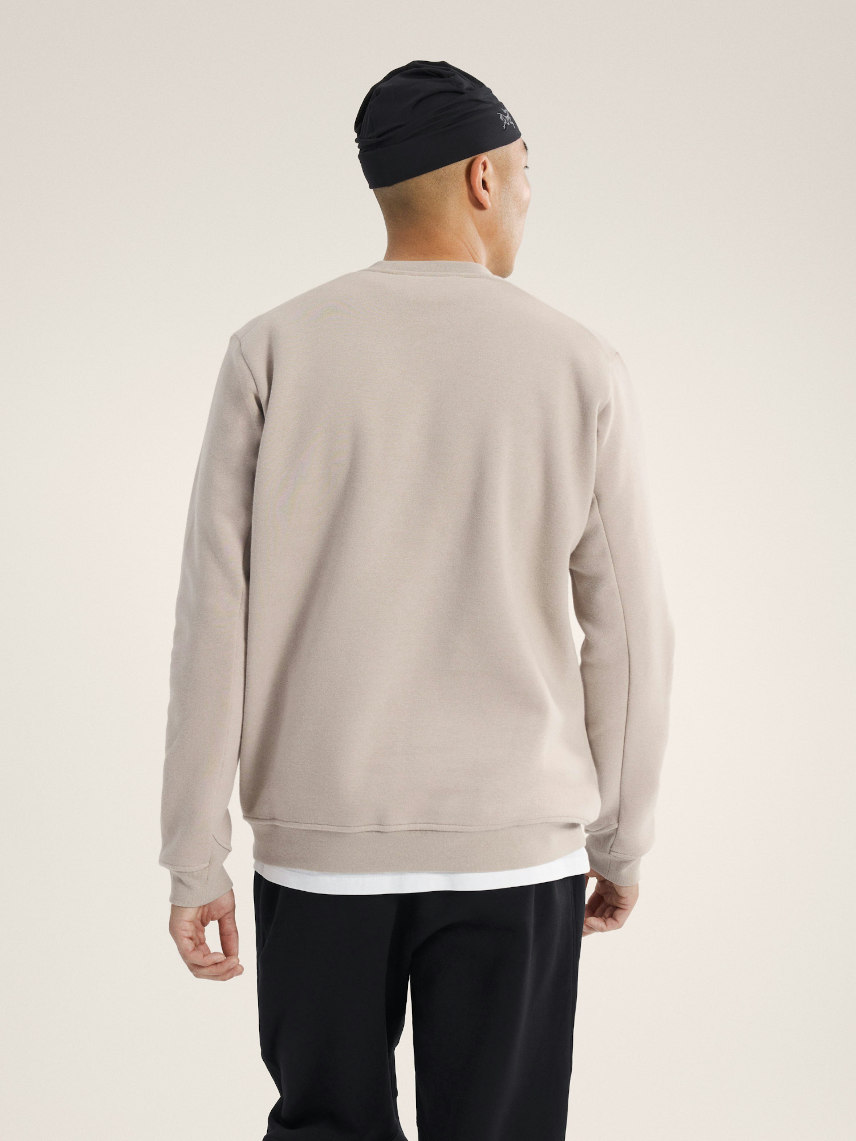Emblem Fleece Crew Neck Pullover Rune Back View