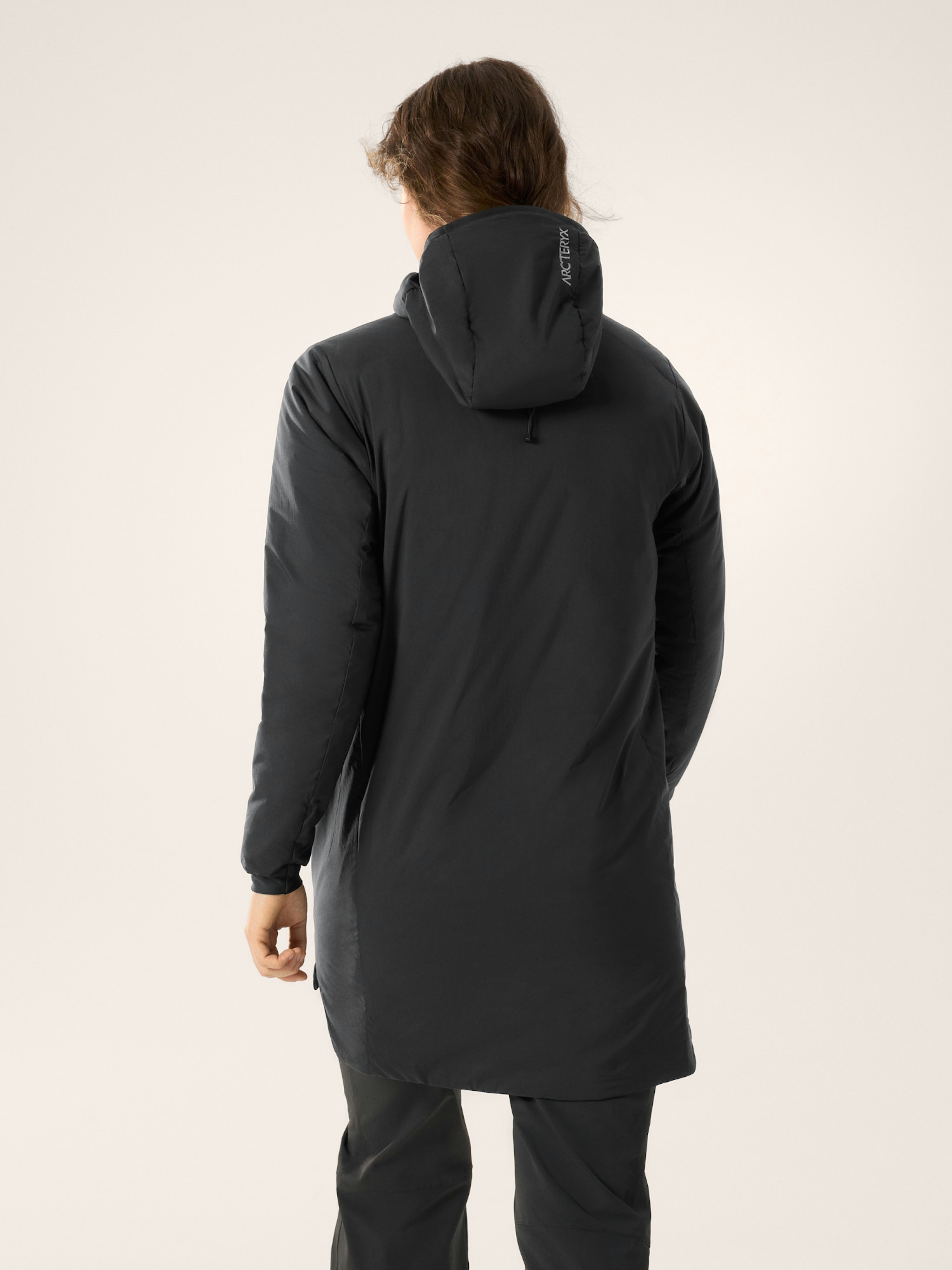 Atom Long Coat Women's Black Back View