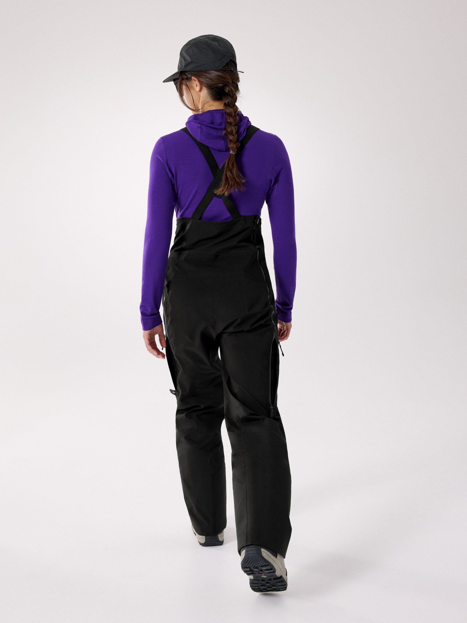 Rush Bib Pant Women's Black Back View