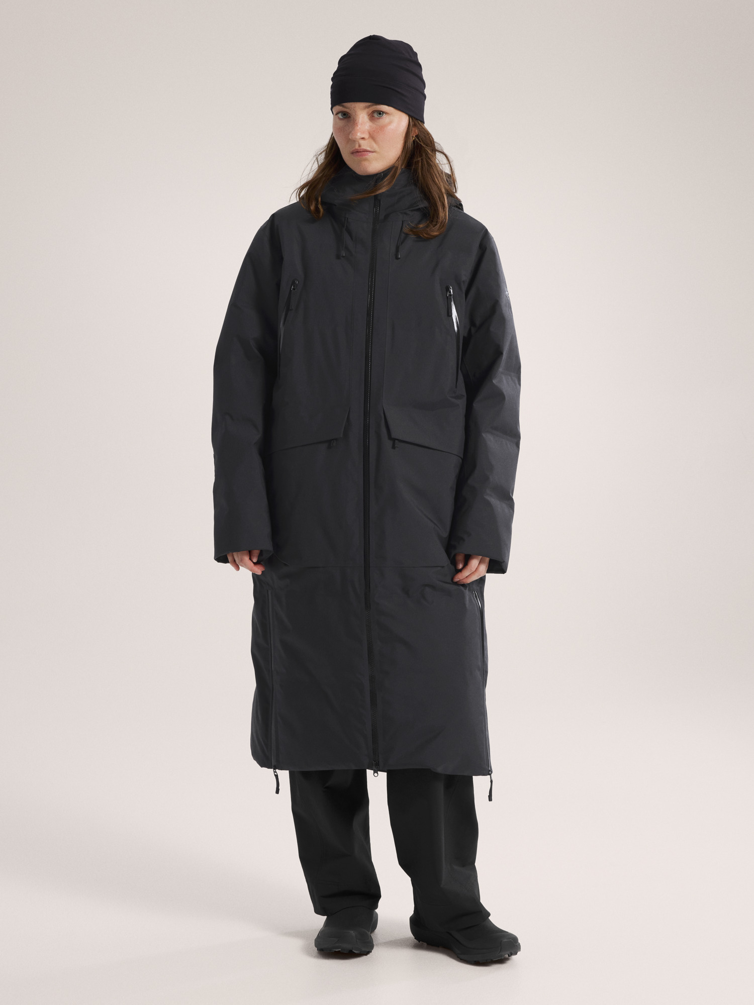 Liatris Down Parka Women's Black Front View