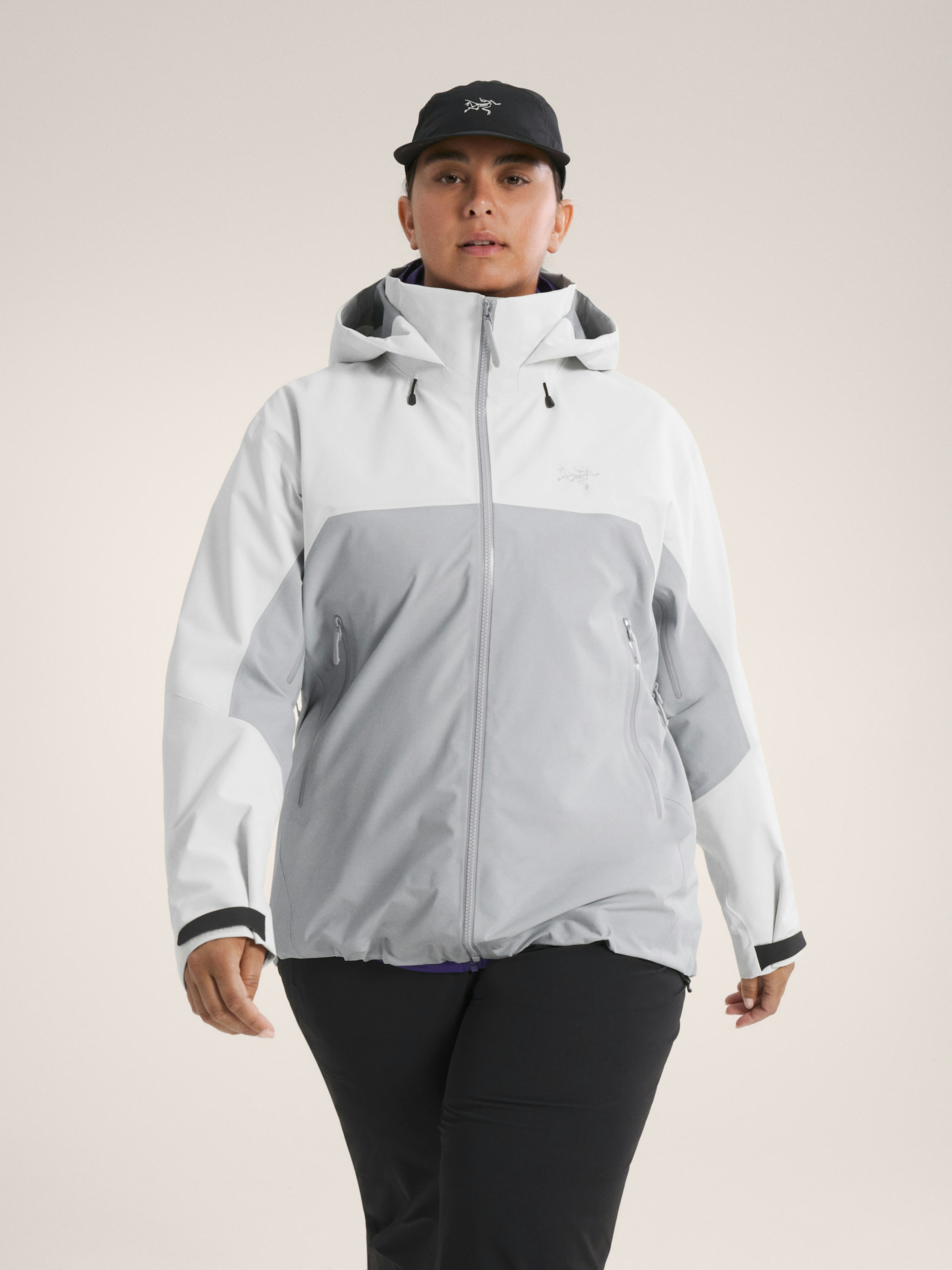 Beta AR Jacket Women's Arctic Silk / Solitude Front View