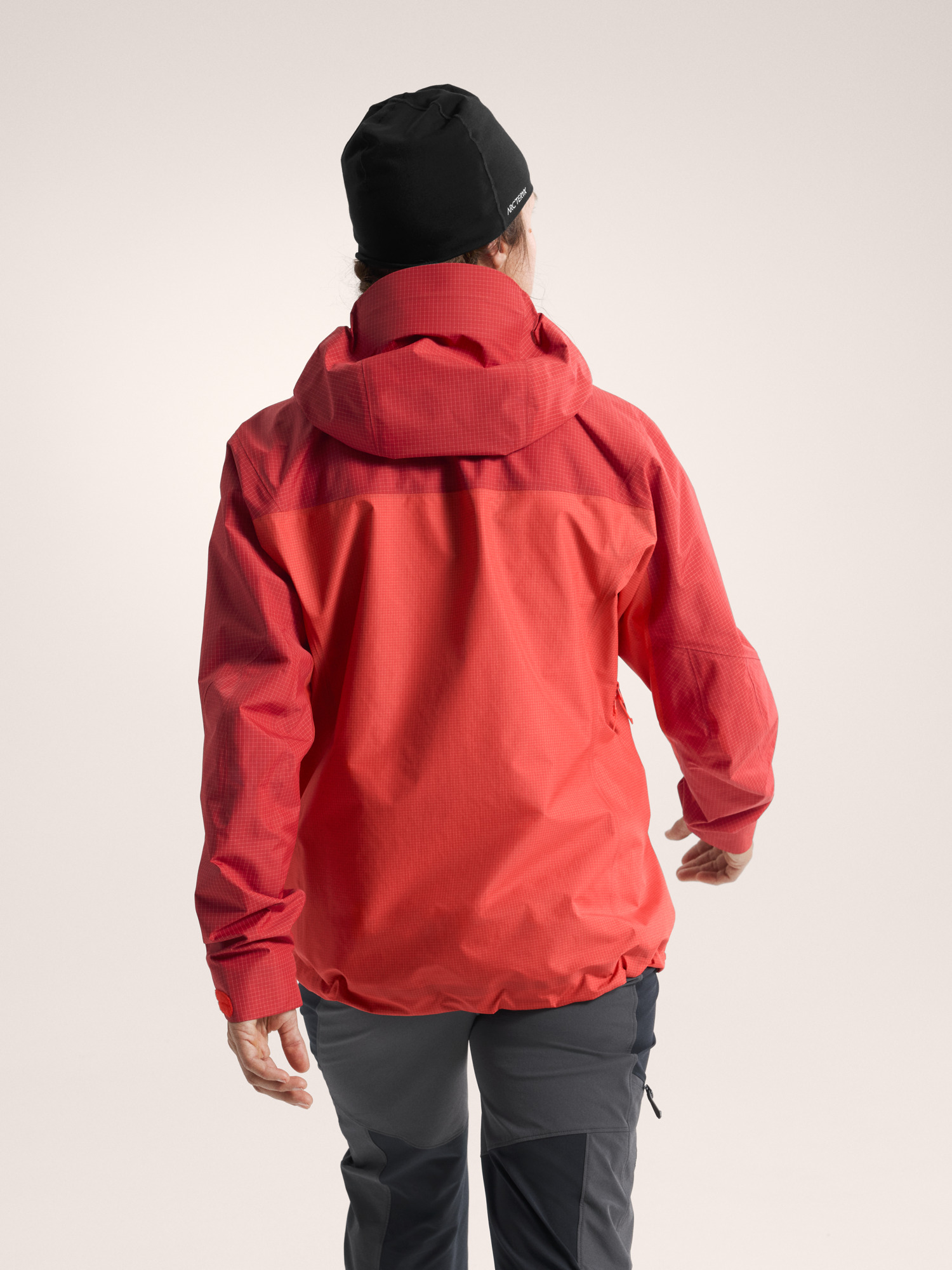 Alpha Jacket Women's Carmine / Dynasty Back View