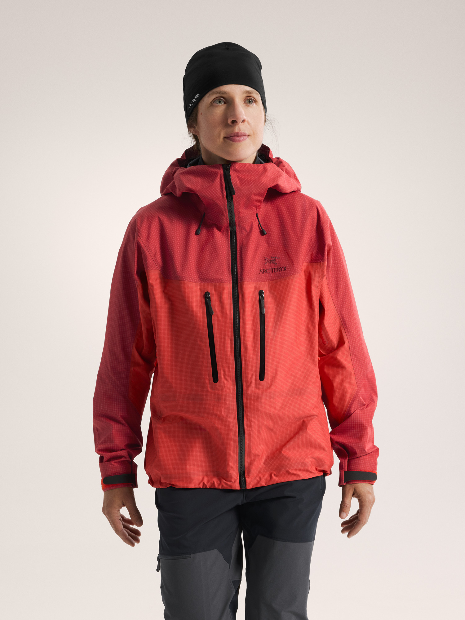 Alpha Jacket Women's Carmine / Dynasty Front View