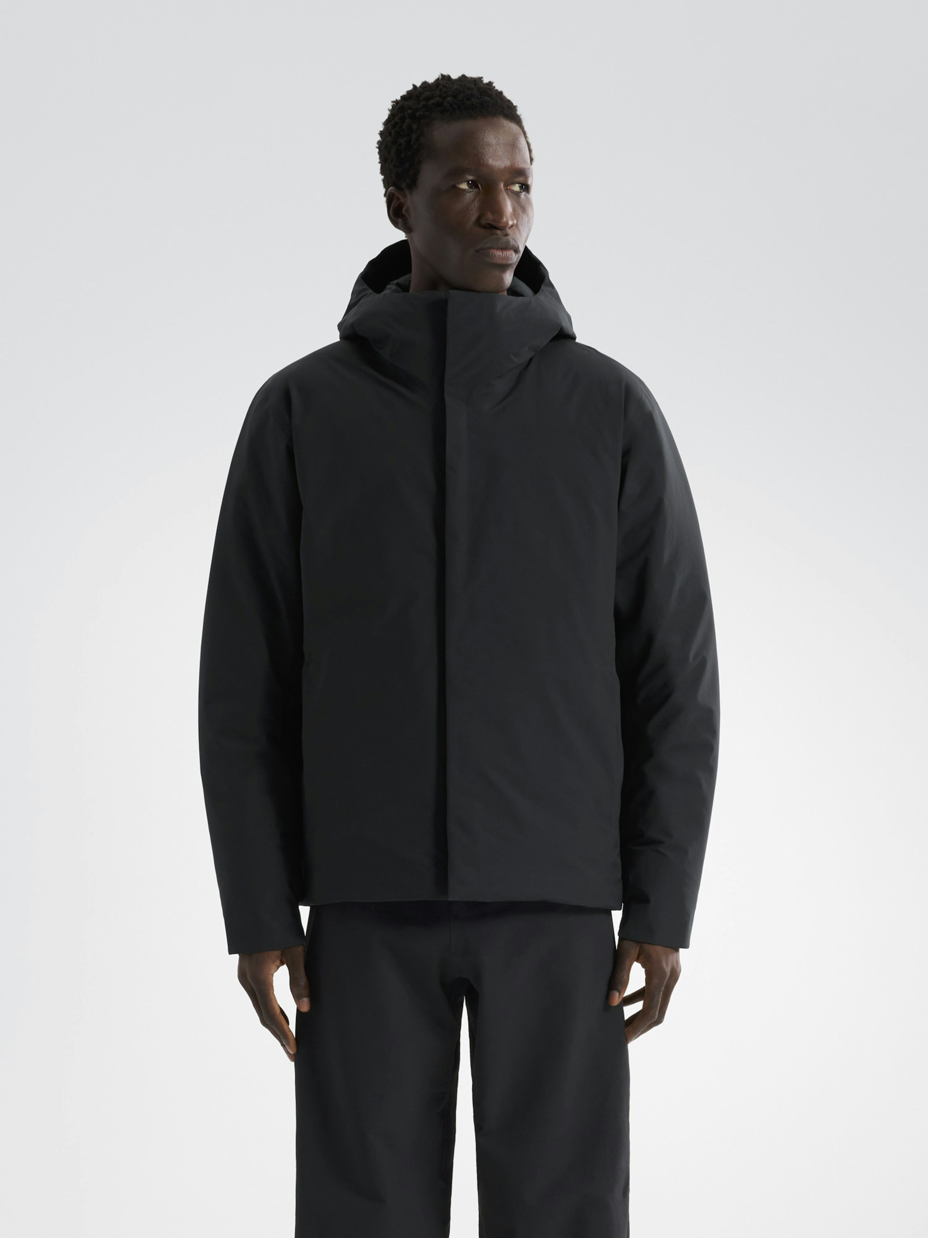 Altus Down Jacket Black Front View