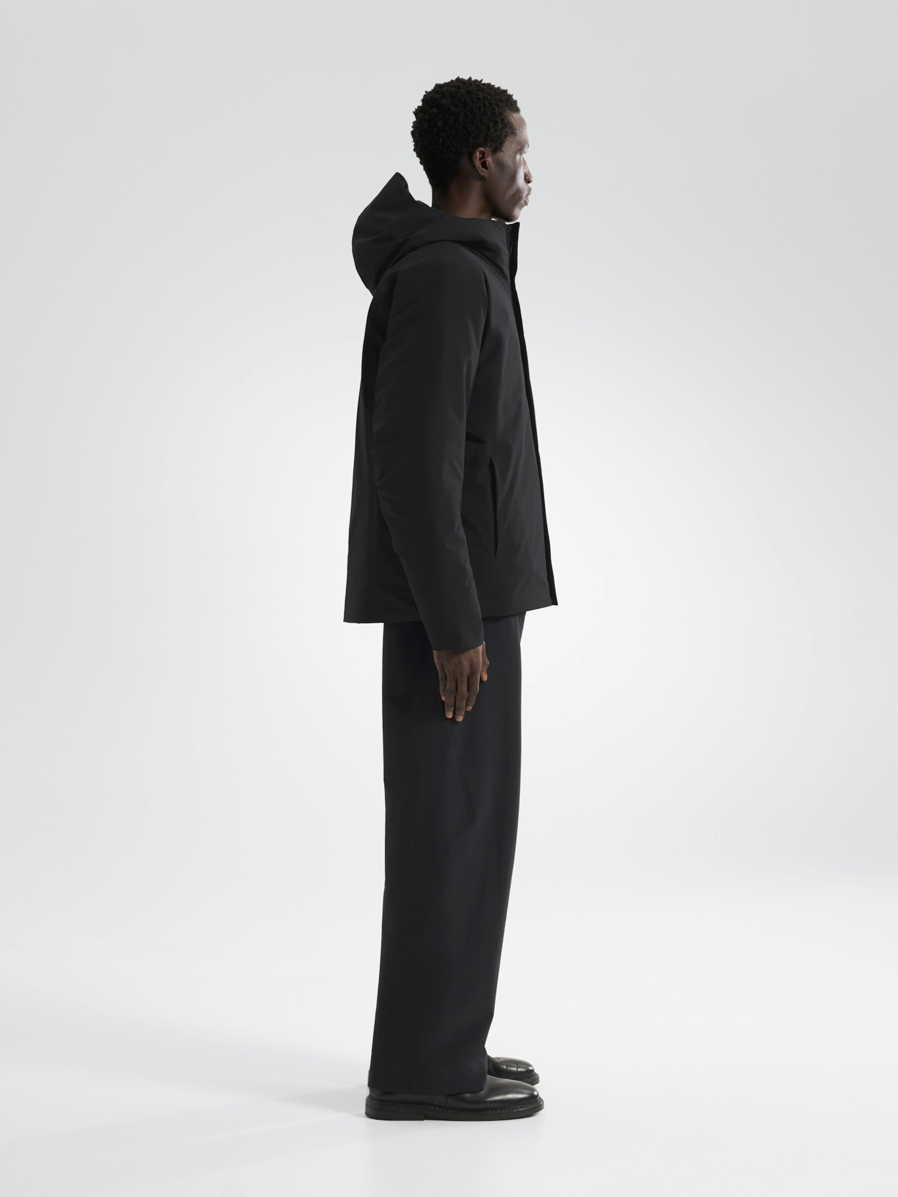 Altus Down Jacket Black Side View