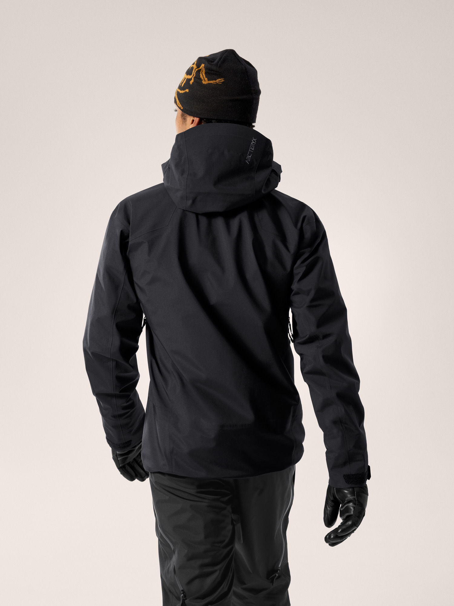 Macai Shell Jacket Black Back View