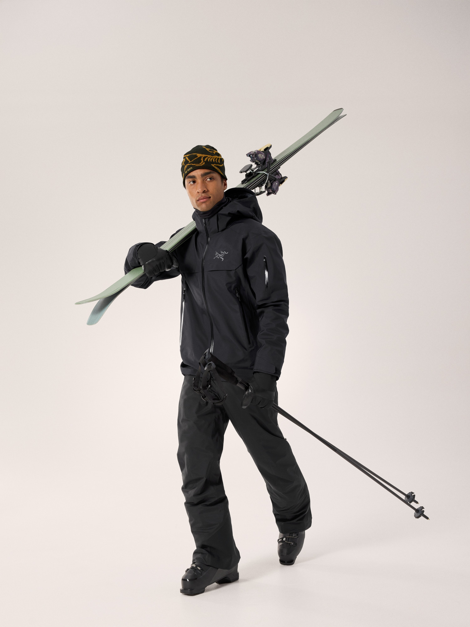 Macai Shell Jacket Black Full Body