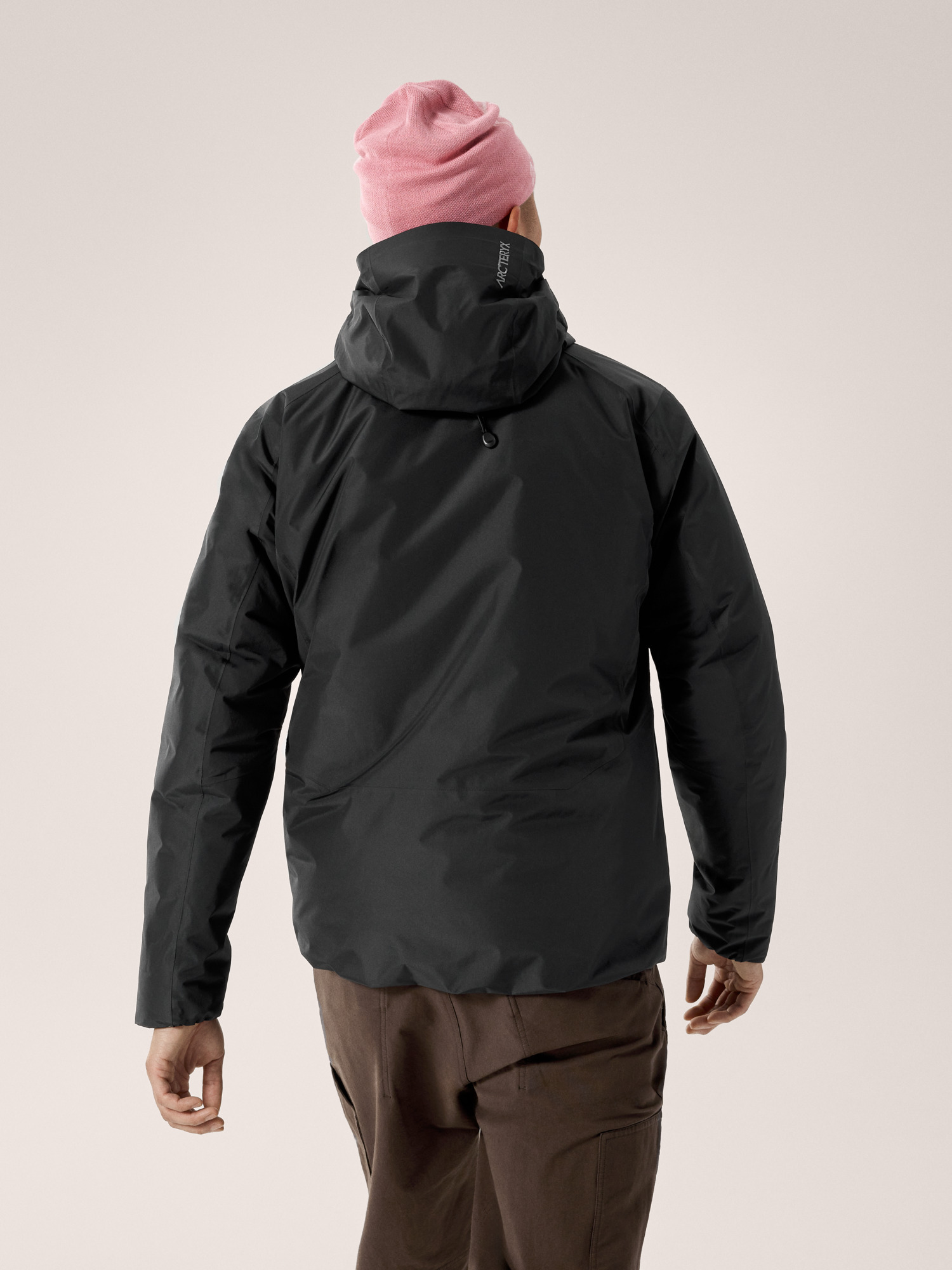 Solano Down Hoody Black Back View