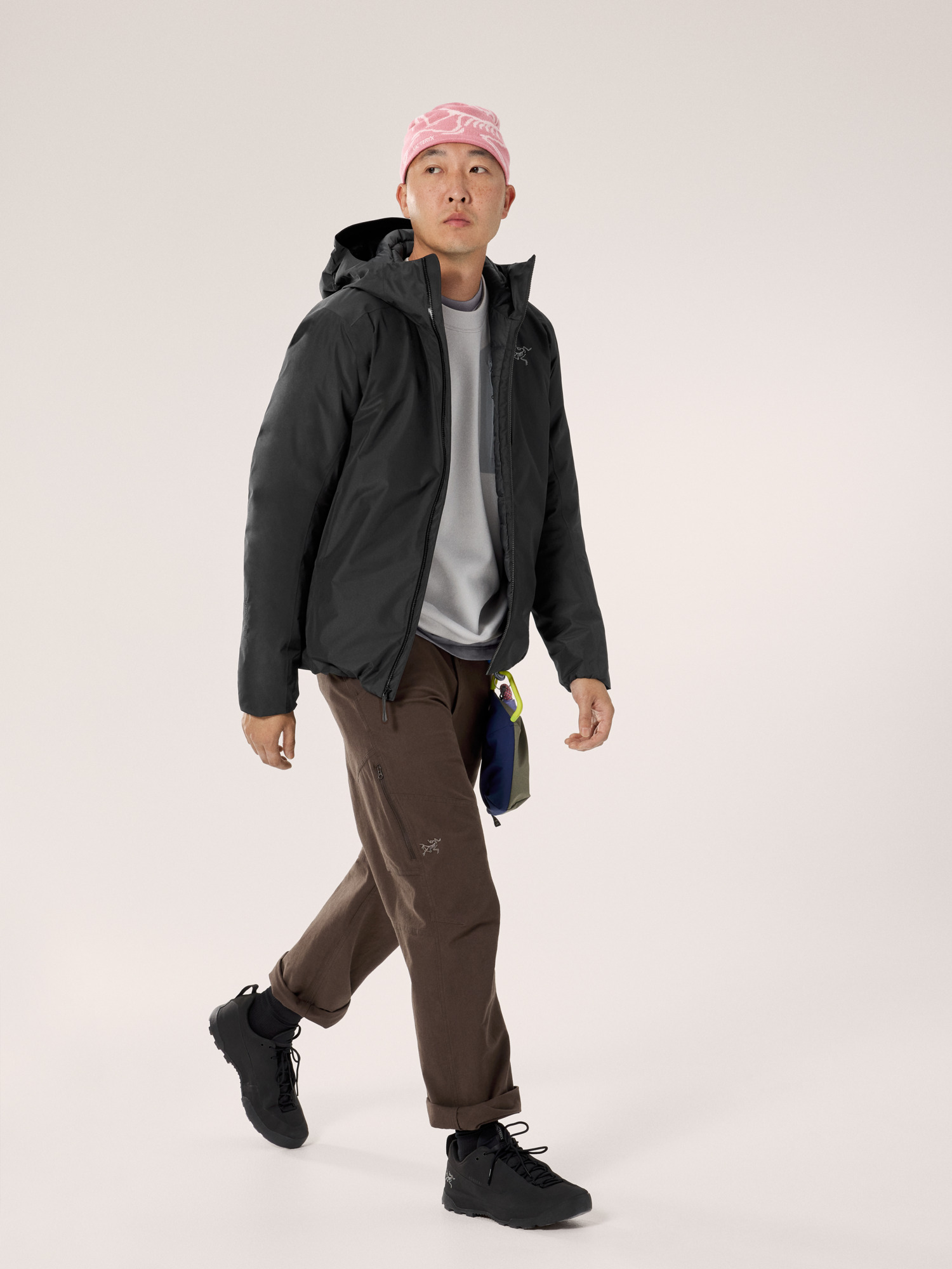 Solano Down Hoody Black Full Body