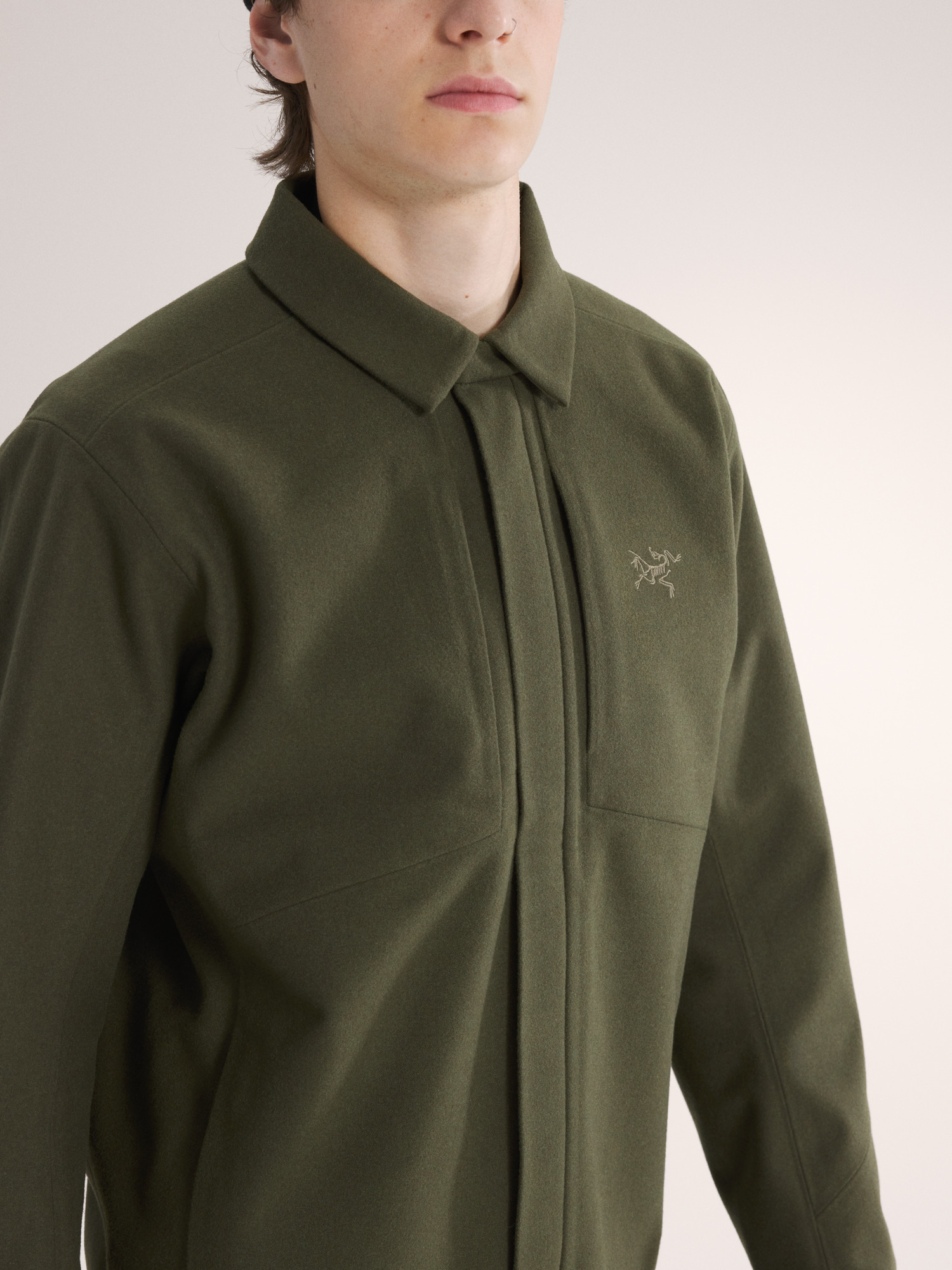 Sawyer Wool Overshirt Tatsu Heather Hover