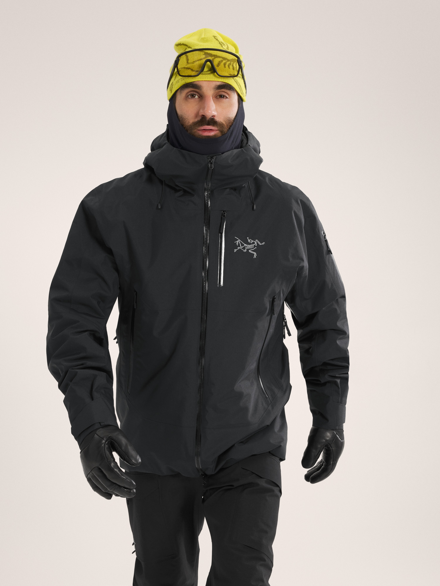 Sabre Insulated Jacket Black Front View