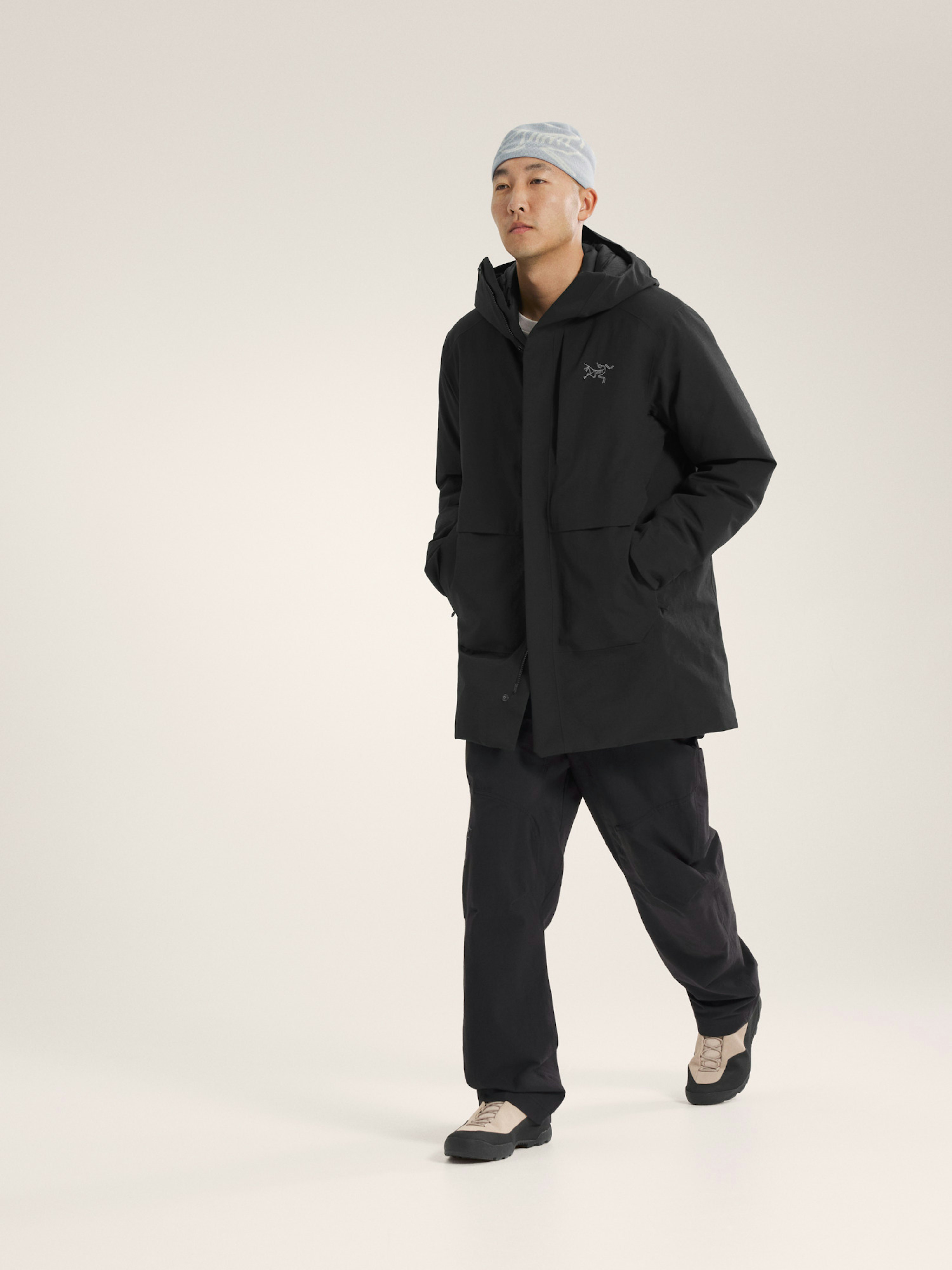 Therme Down Parka Black Full Body