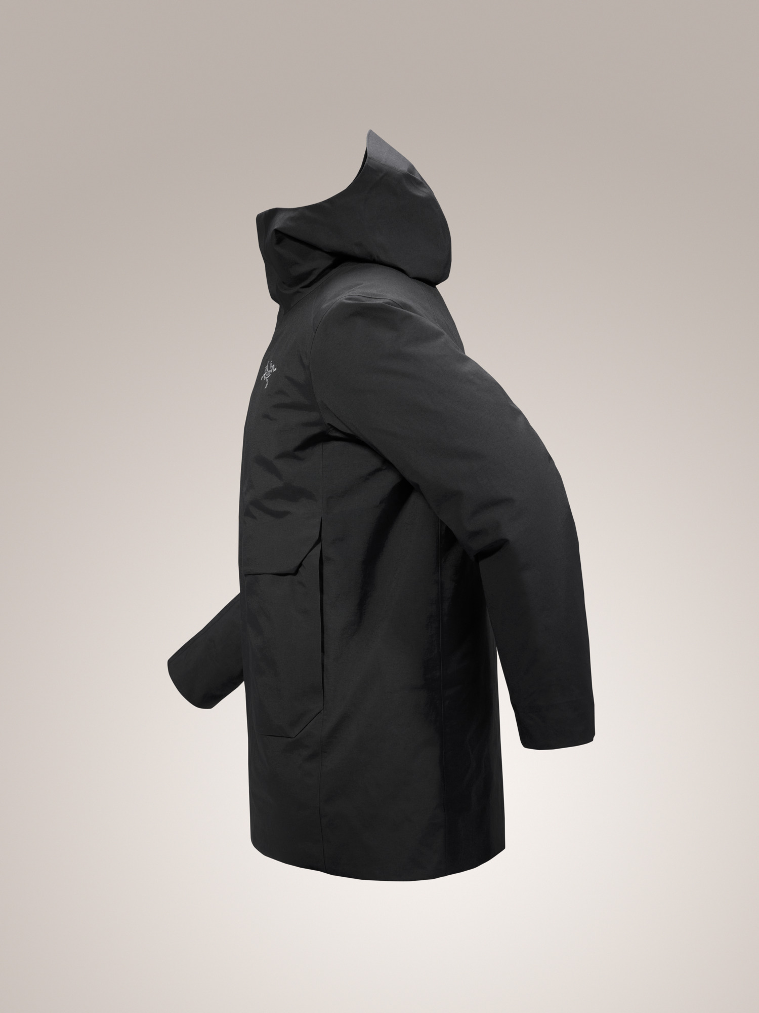 Therme Down Parka Black Profile