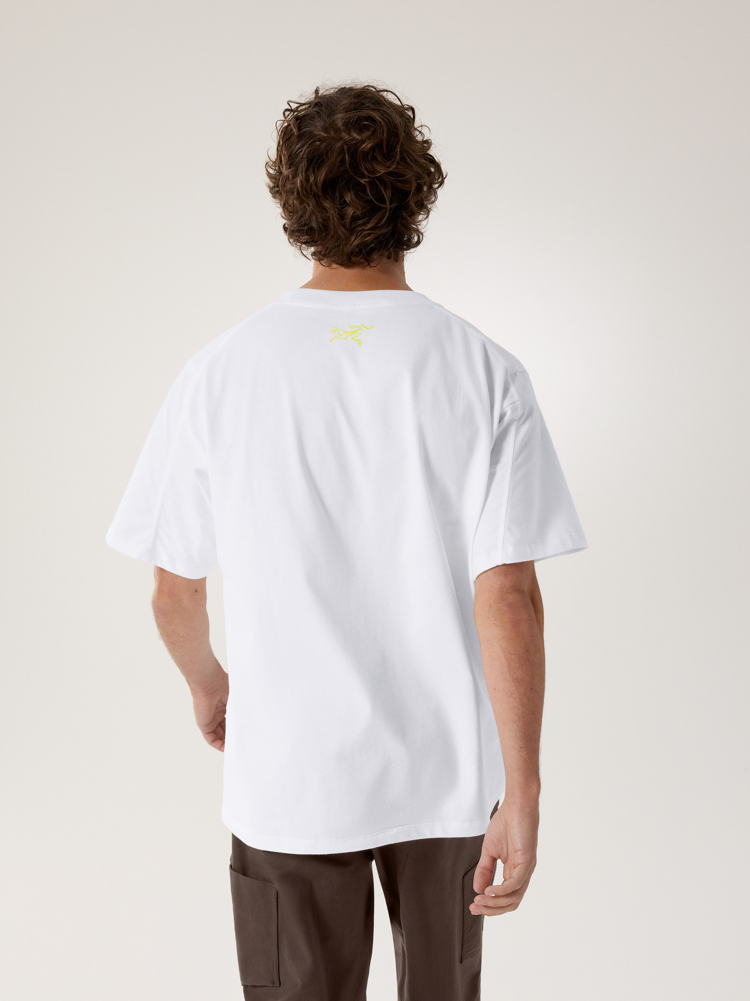Kragg Cotton Lithographica Shirt SS White Light Back View