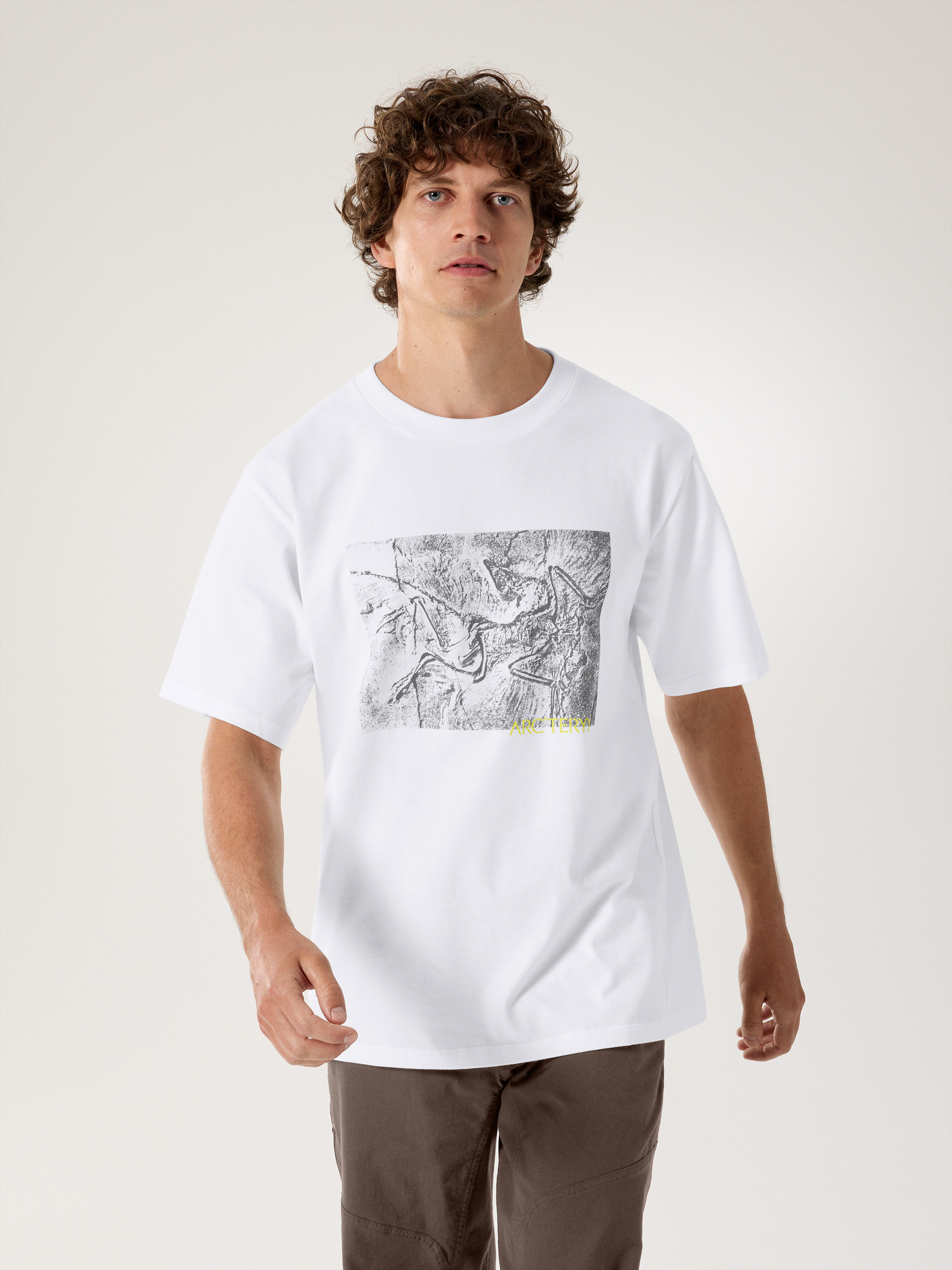 Kragg Cotton Lithographica Shirt SS White Light Front View