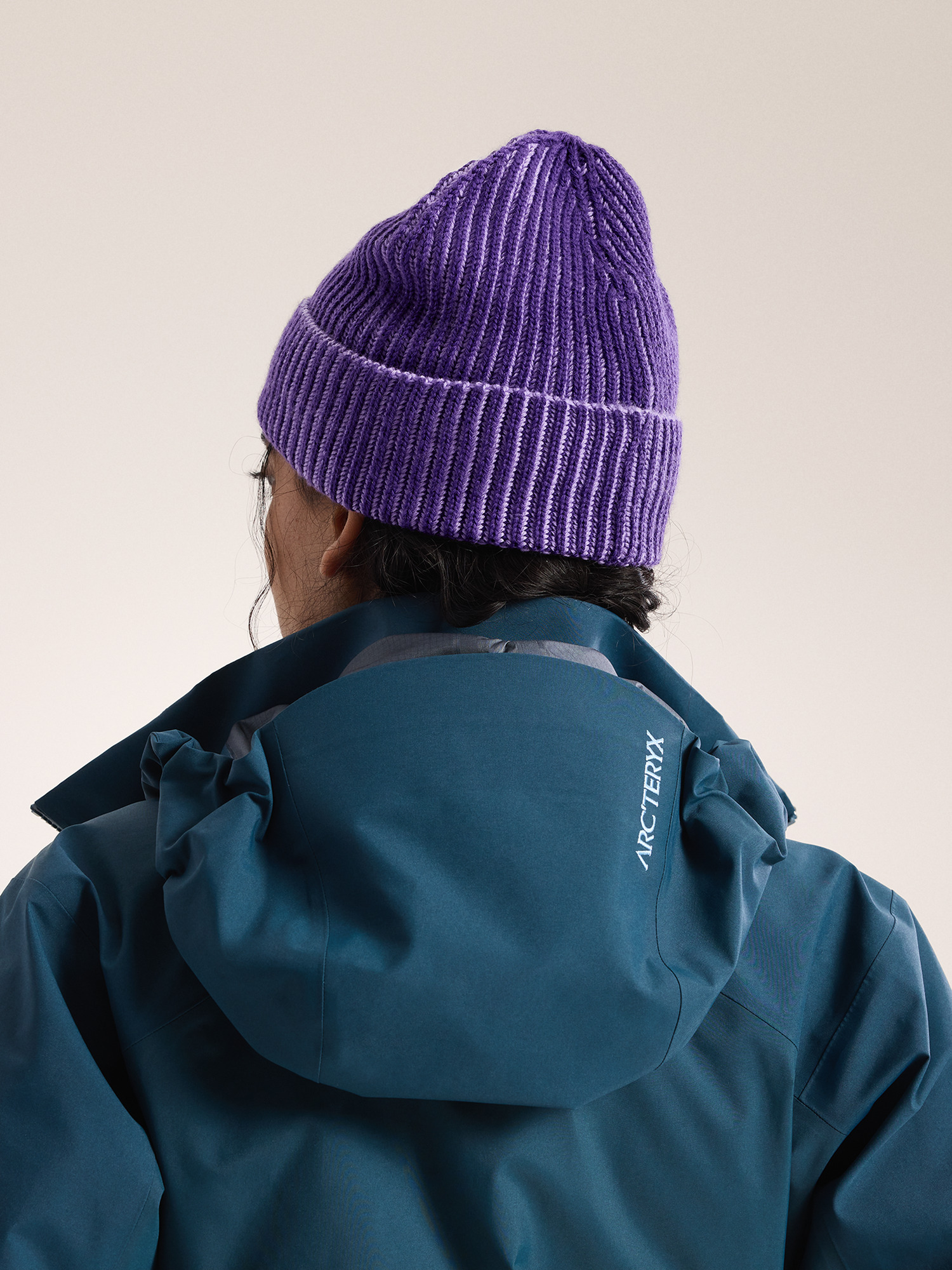 Ribbed Toque Azalea / Aster Back View