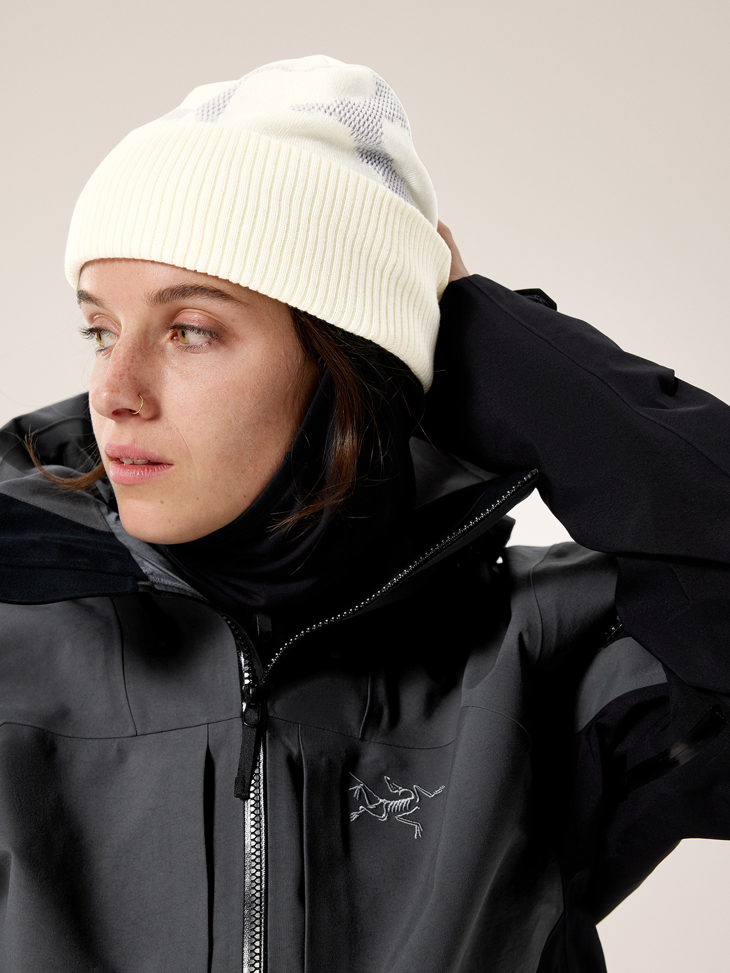 Grotto Rib Toque Arctic Silk / Solitude Hover