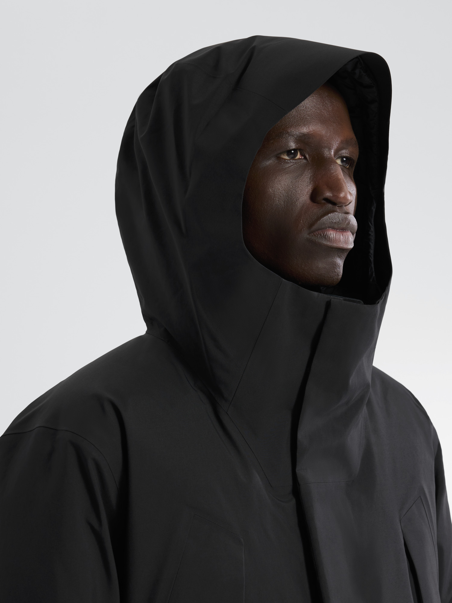 Sorin Down Parka Black Detail 2