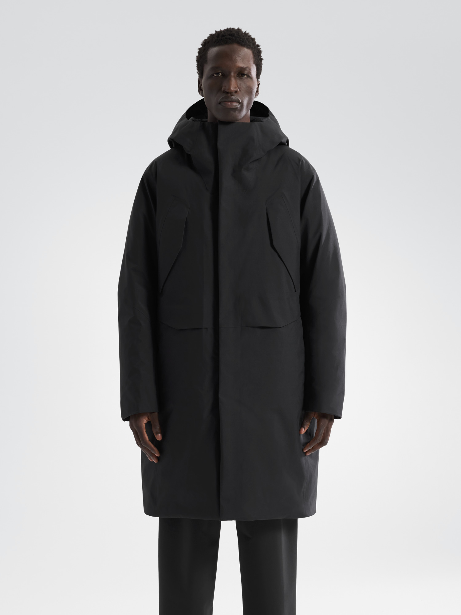 Sorin Down Parka Black Front View