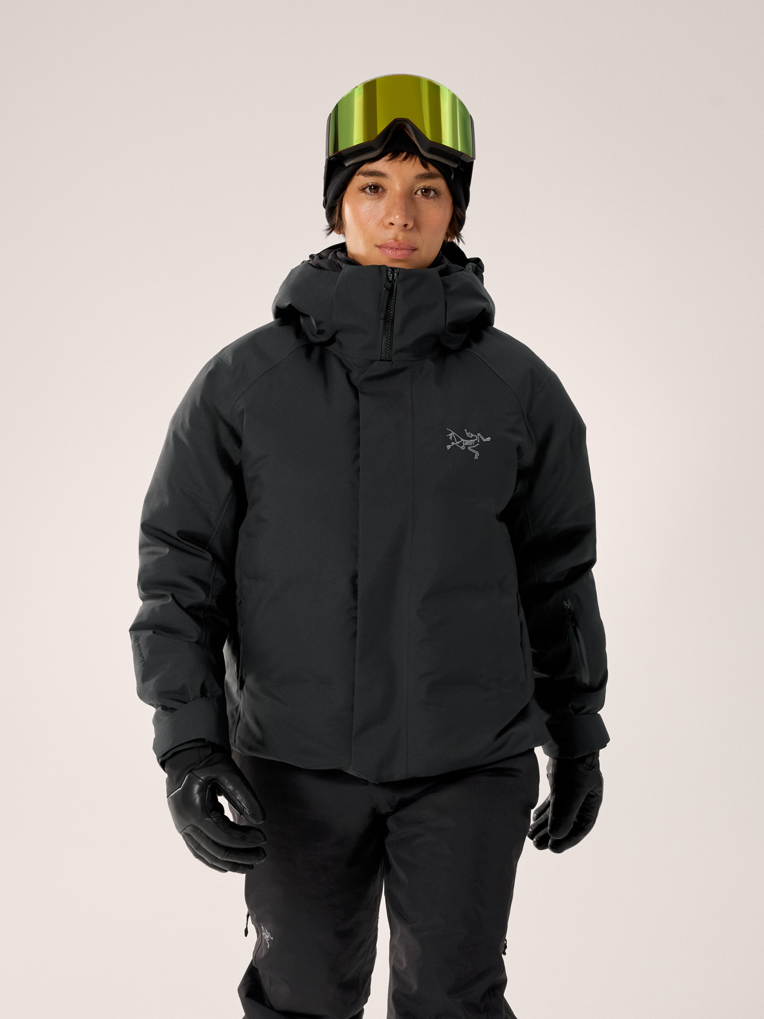 Andessa Down Jacket Women's Black Front View