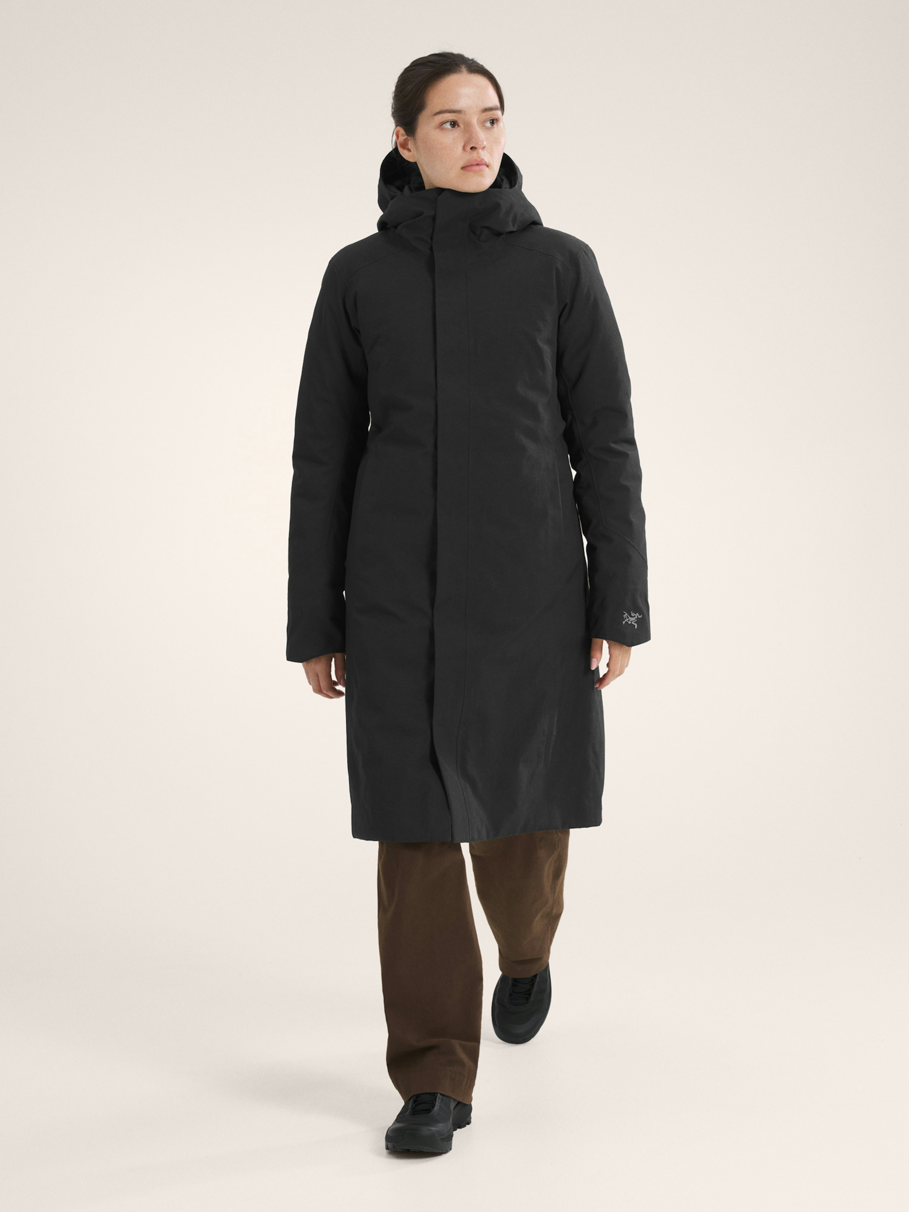 Patera Parka Women's Black Front View