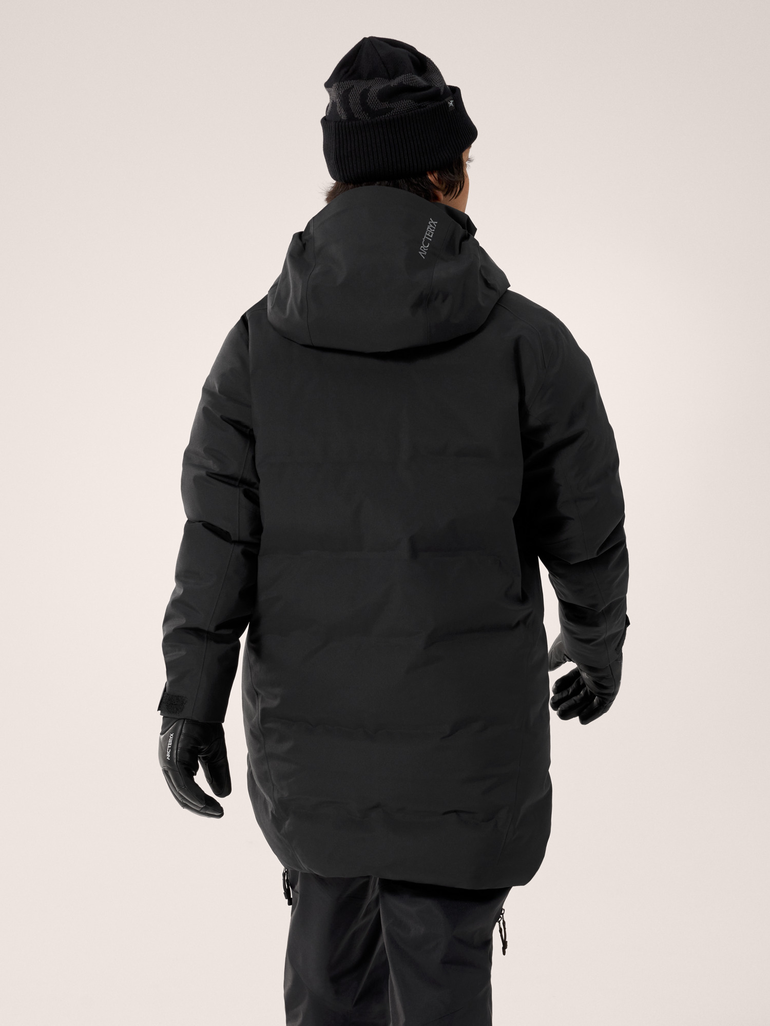 Andessa Down Mid Jacket Women's Black Back View