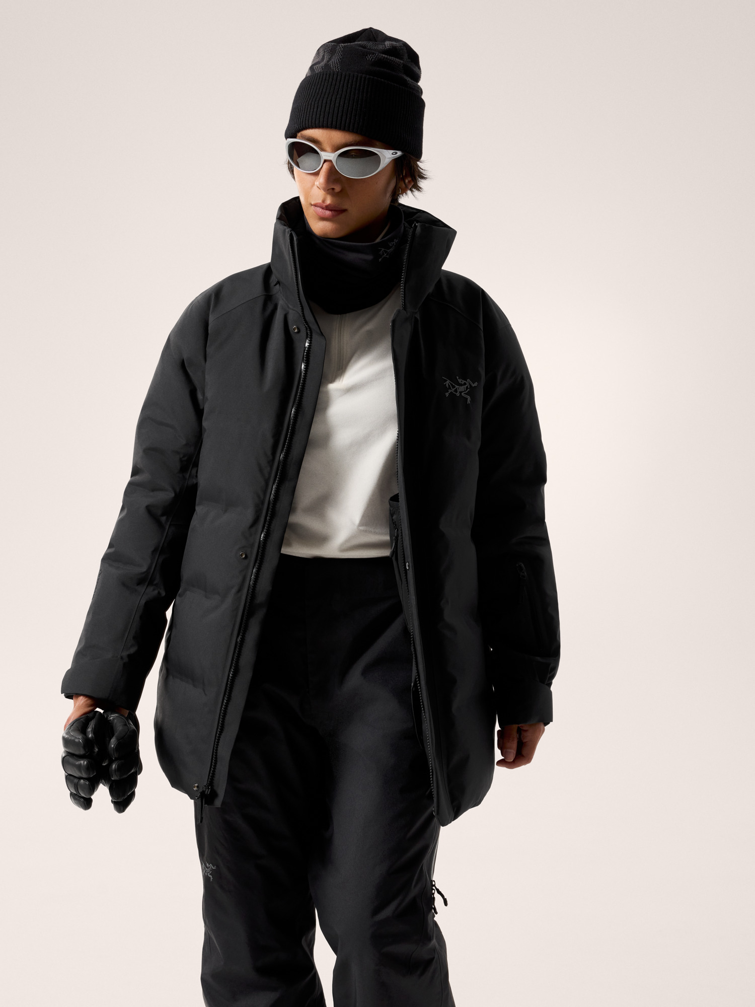 Andessa Down Mid Jacket Women's Black Hover