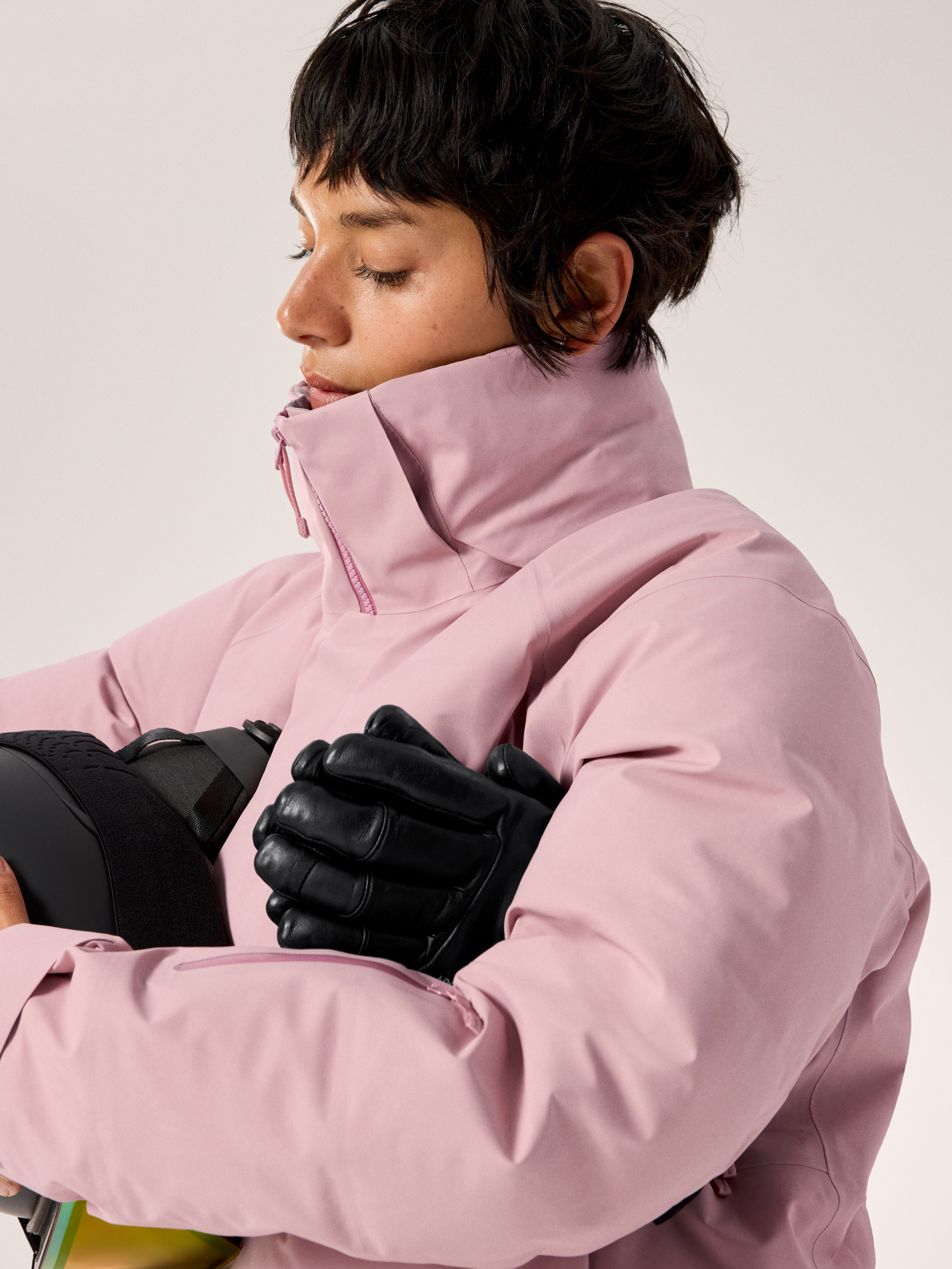 Andessa Down Mid Jacket Women's Bliss Detail 1