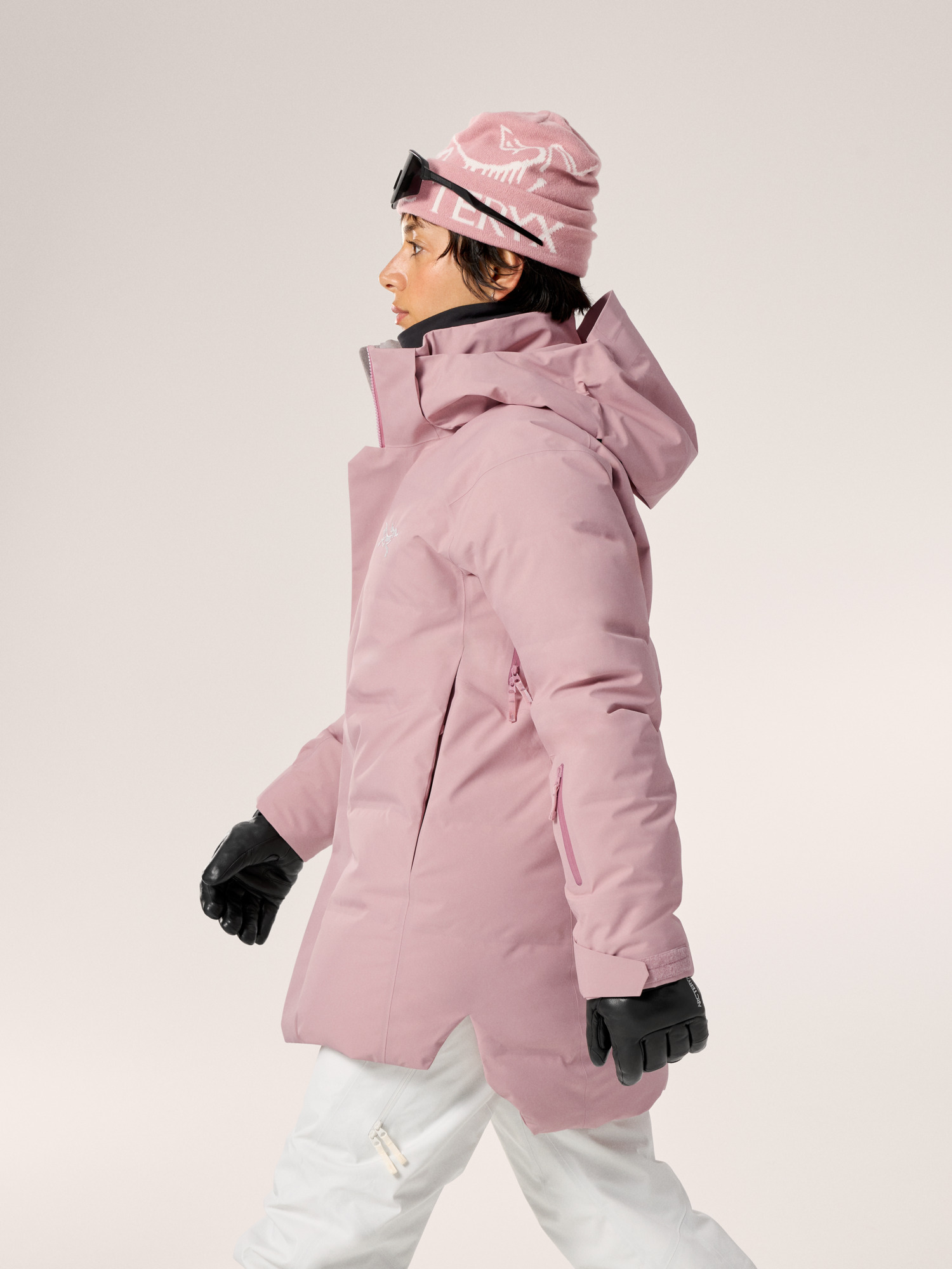 Andessa Down Mid Jacket Women's Bliss Side View