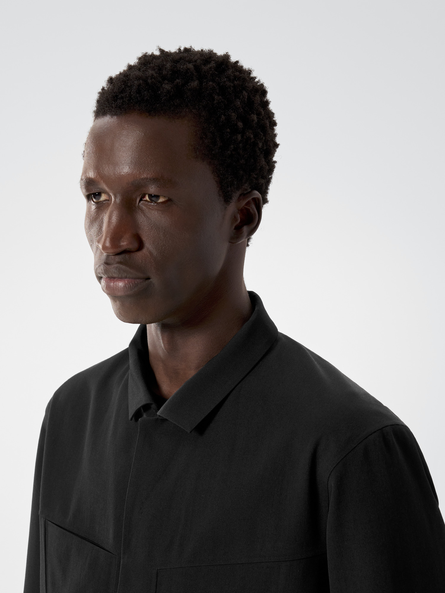 Voronoi Wool Jacket Black Detail 2