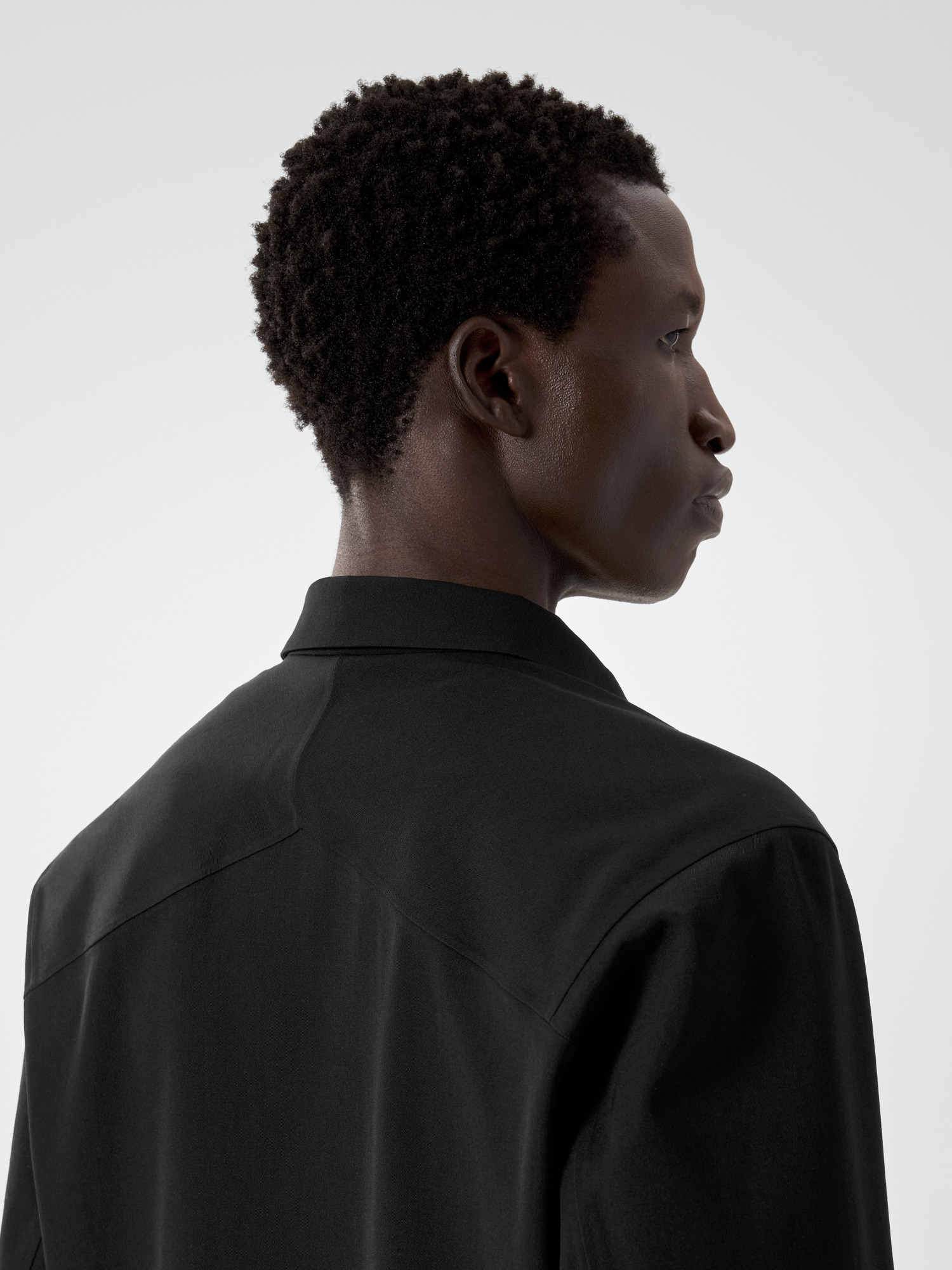 Voronoi Wool Jacket Black Detail 3