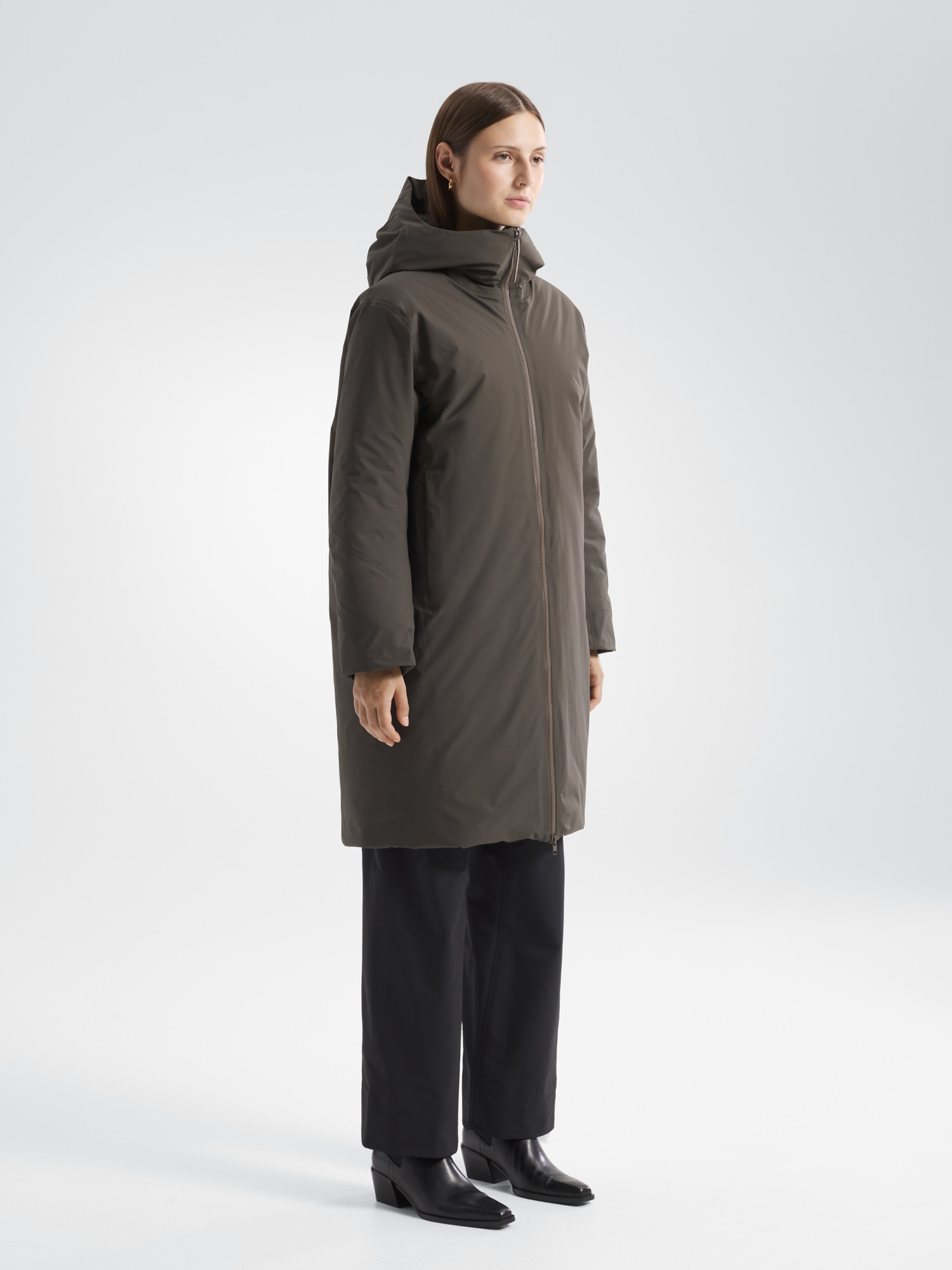 Decca Down Parka Women's Gnosis 3 4 Front View