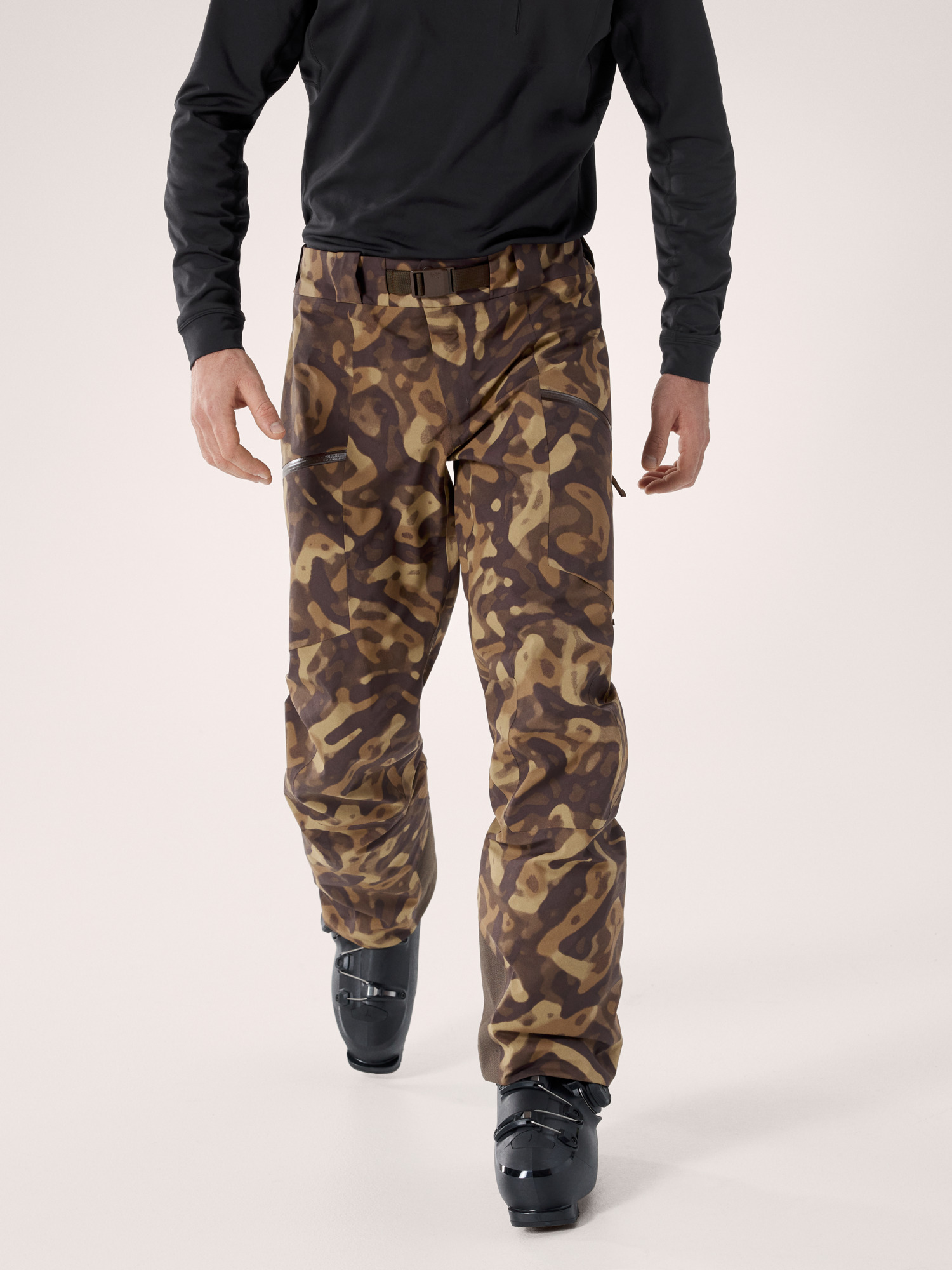 Sabre Pant Print Carob Grottoflage Front View