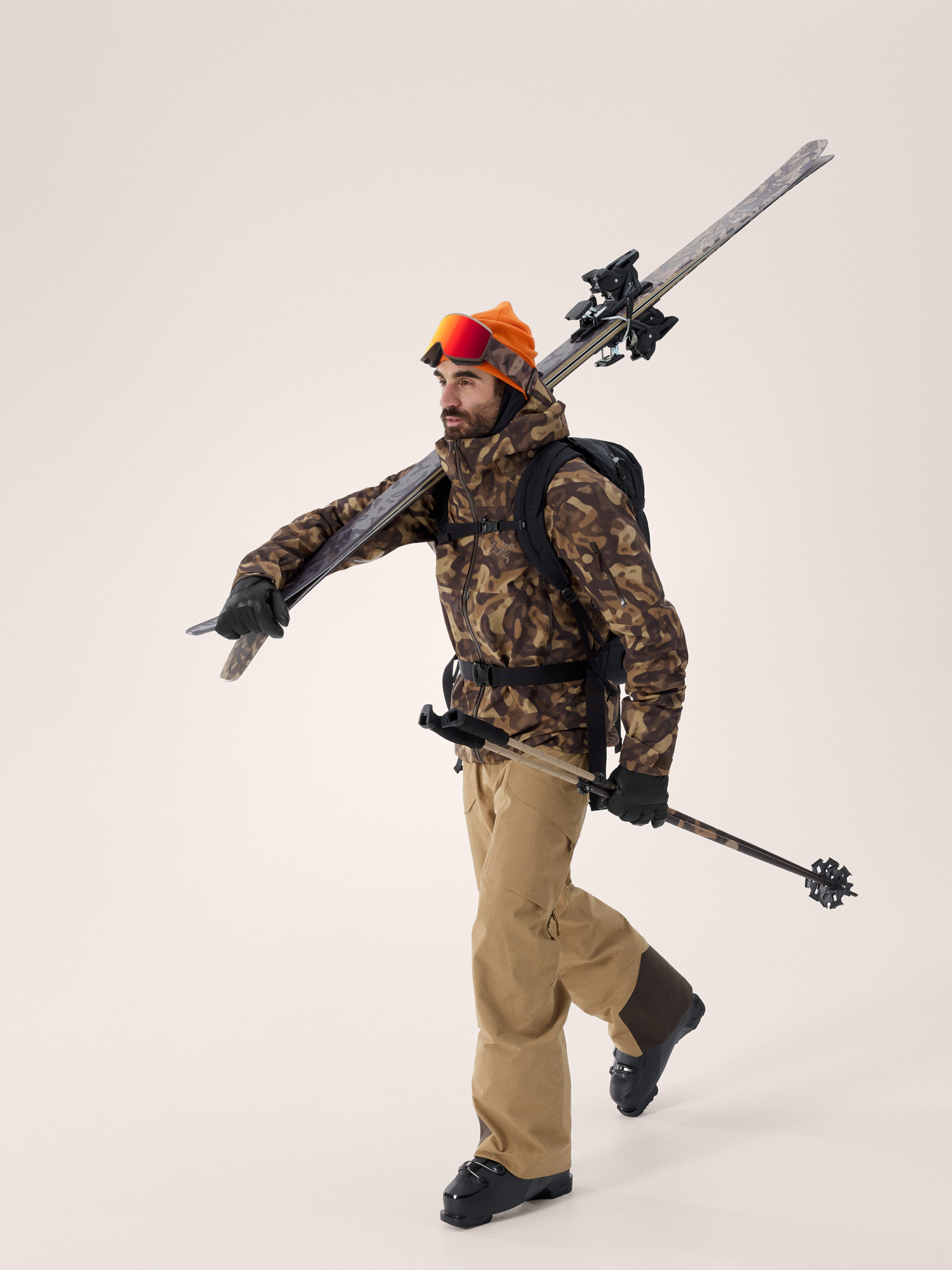 Sabre Jacket Print Carob Grottoflage Full Body