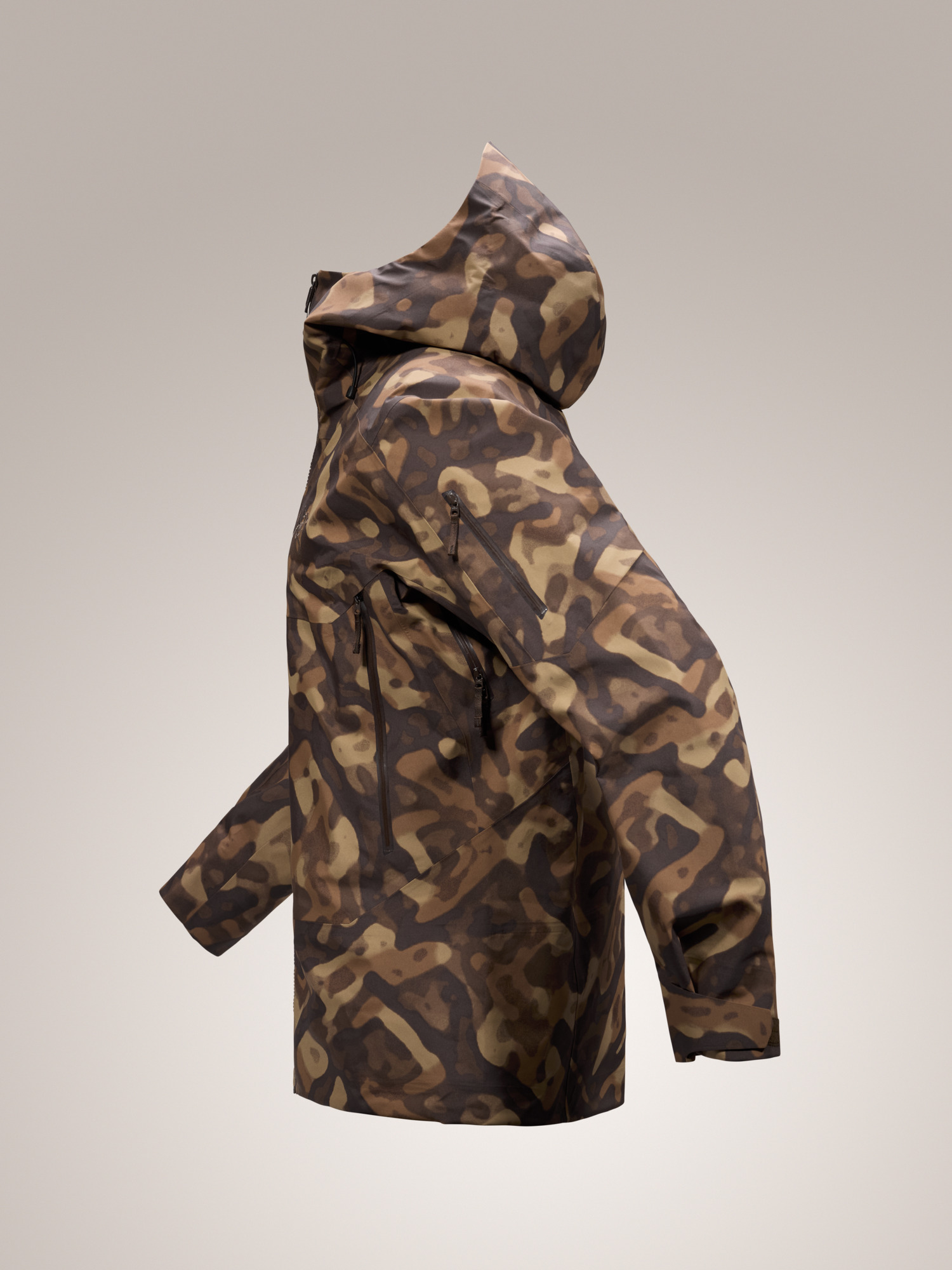 Sabre Jacket Print Carob Grottoflage Profile