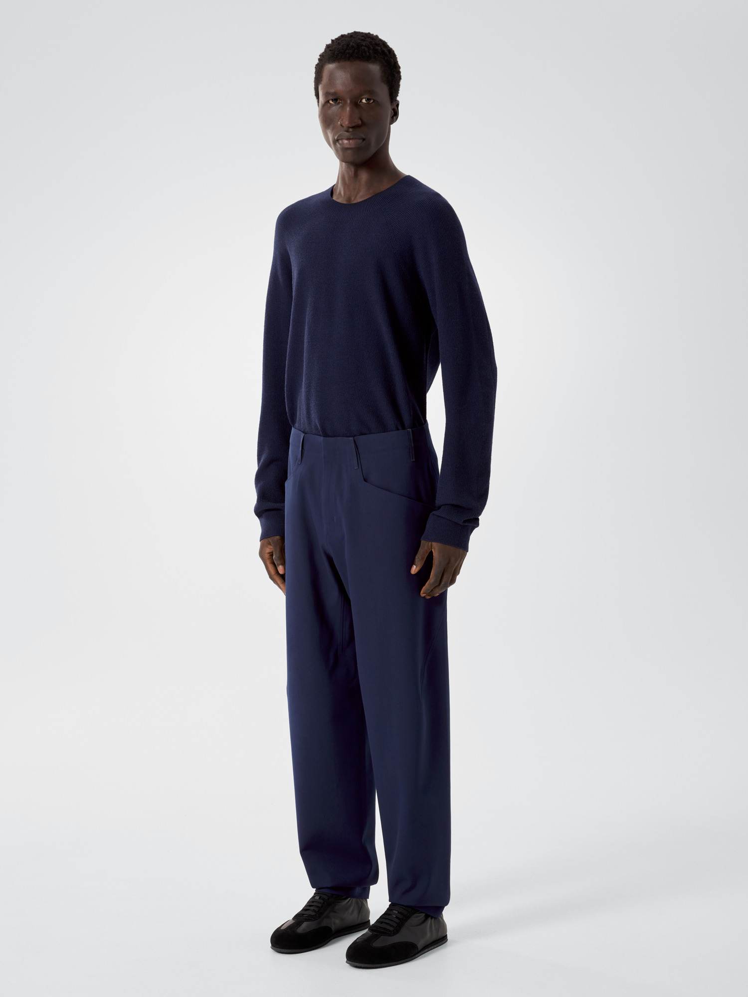 Voronoi Wool Pant Passport 3 4 Front View