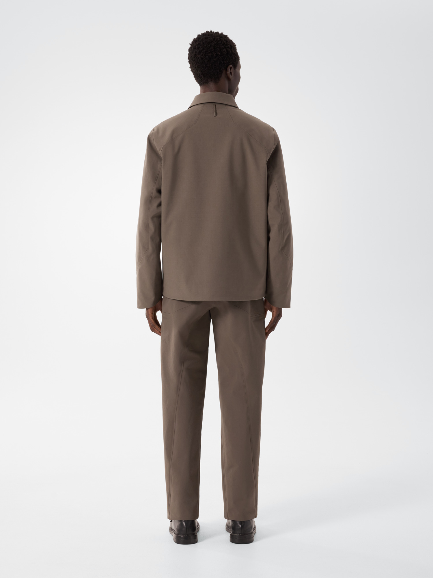 Lerus Insulated Tech Wool Jacket Gnosis Heather Back View