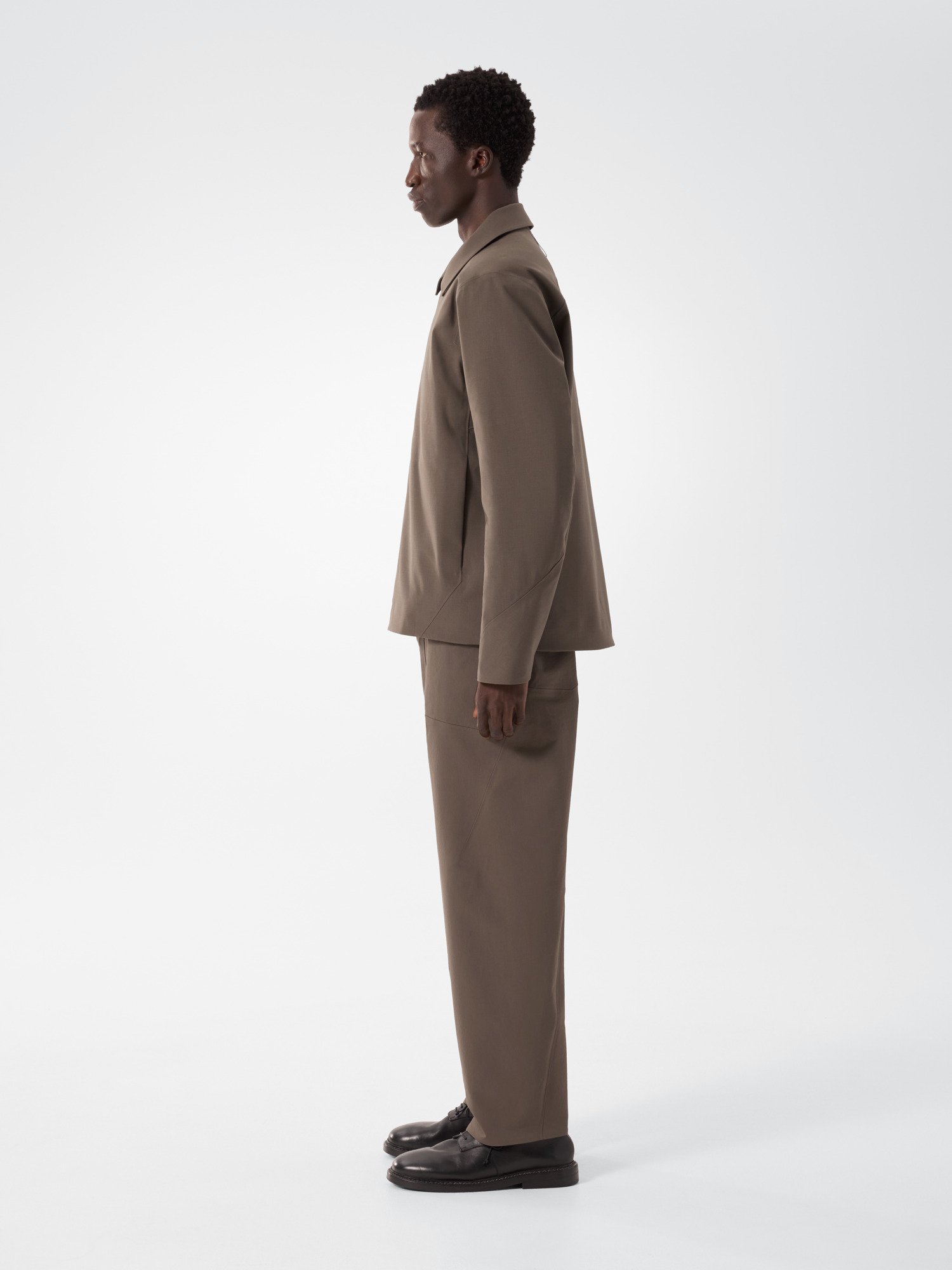 Lerus Insulated Tech Wool Jacket Gnosis Heather Side View