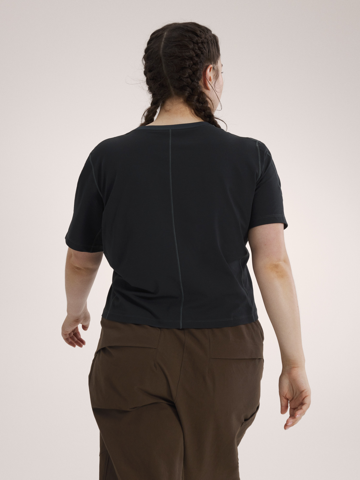 Rula T-Shirt SS Women's Black Back View