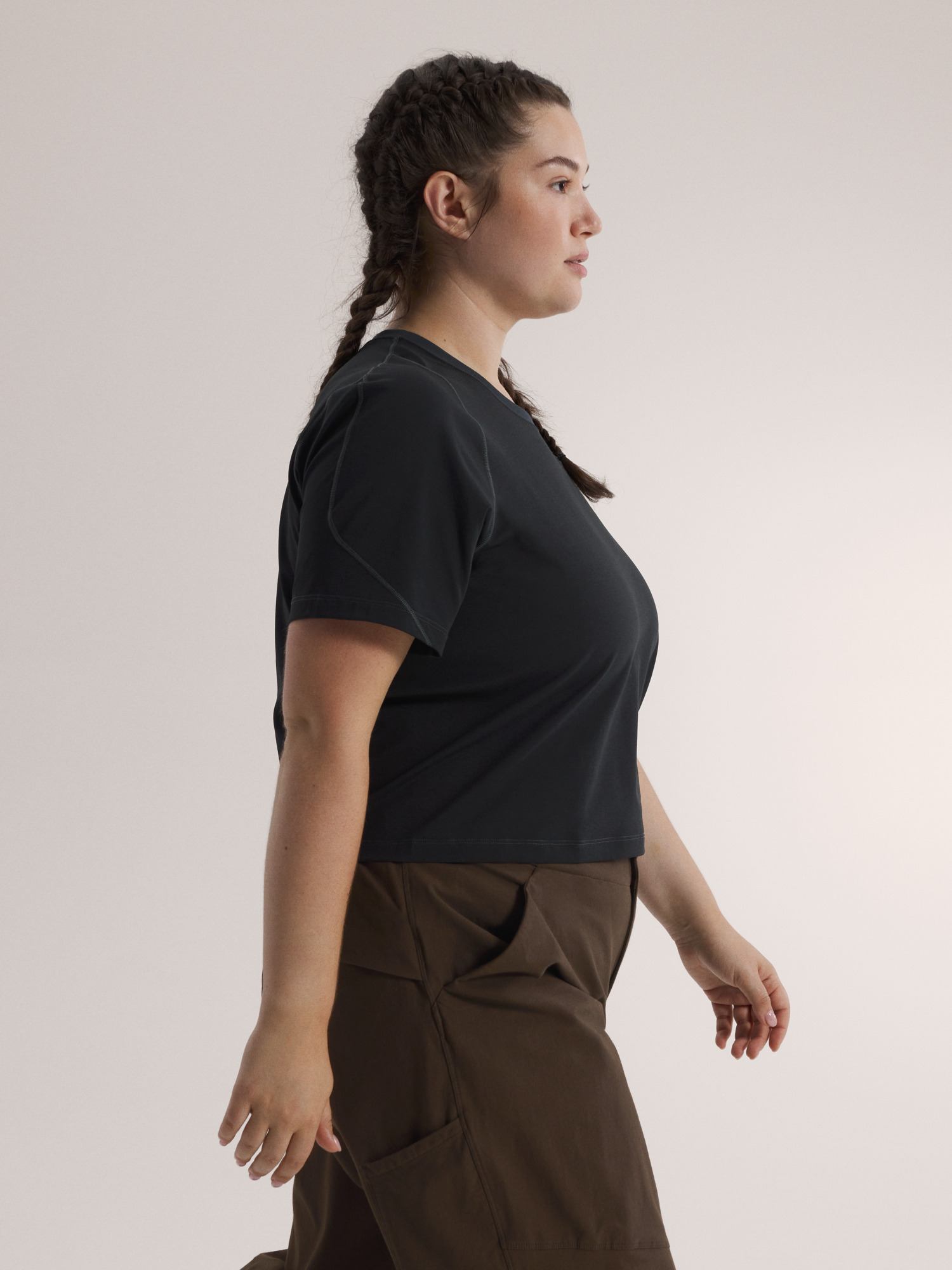 Rula T-Shirt SS Women's Black Side View