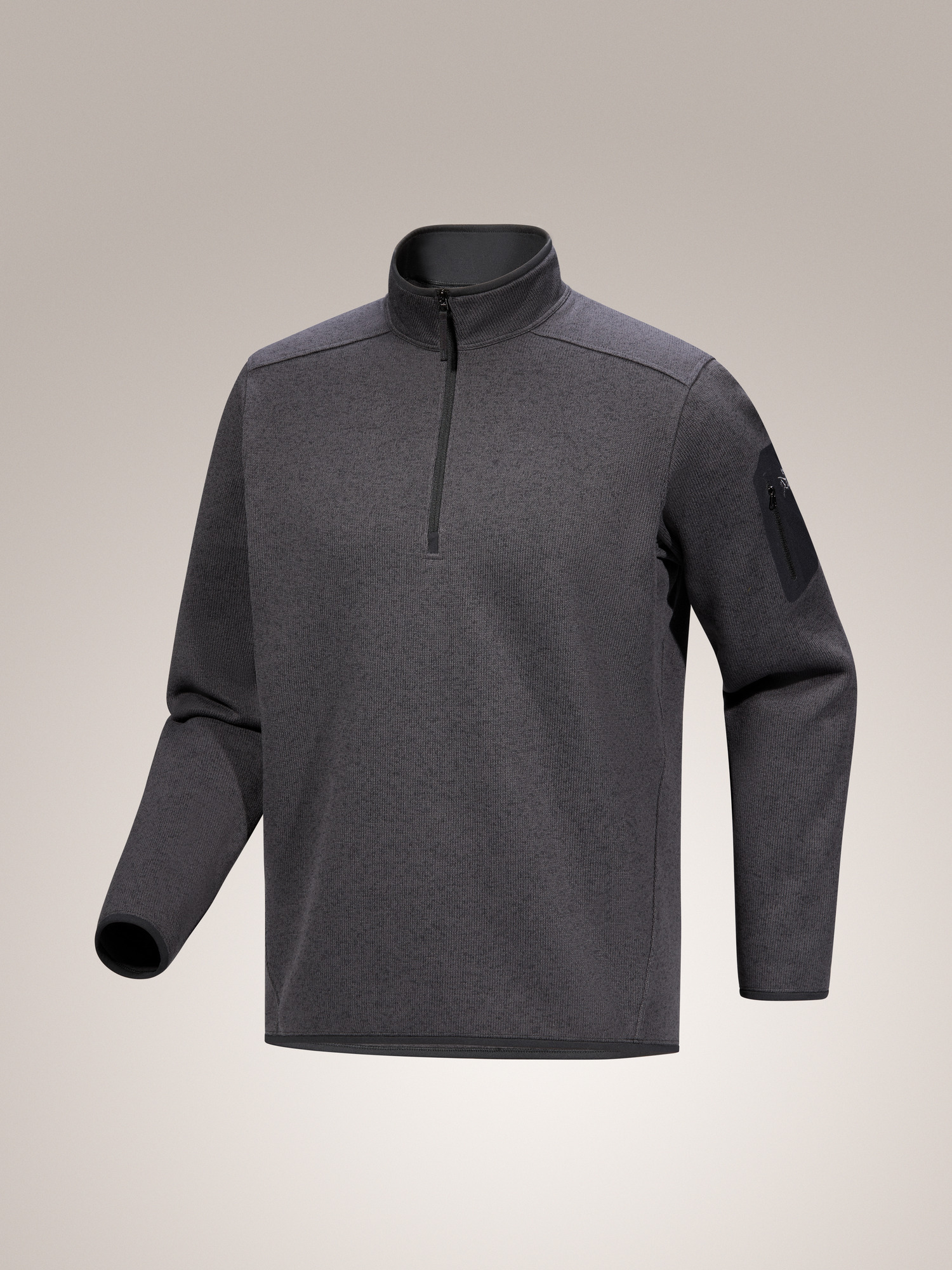 Covert 1/2 Zip Neck Black Heather II 