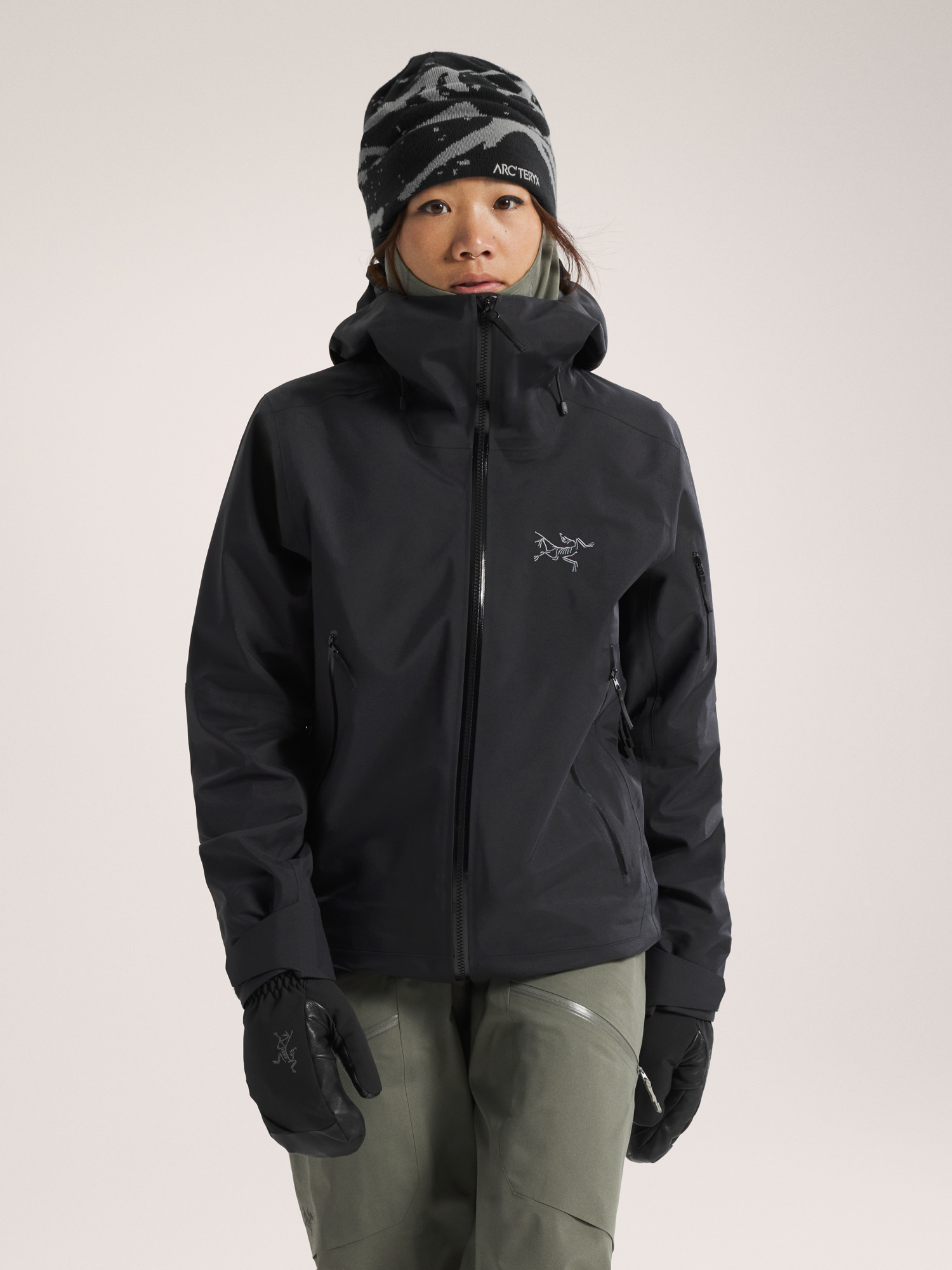 Sentinel Jacket Women's Black Front View