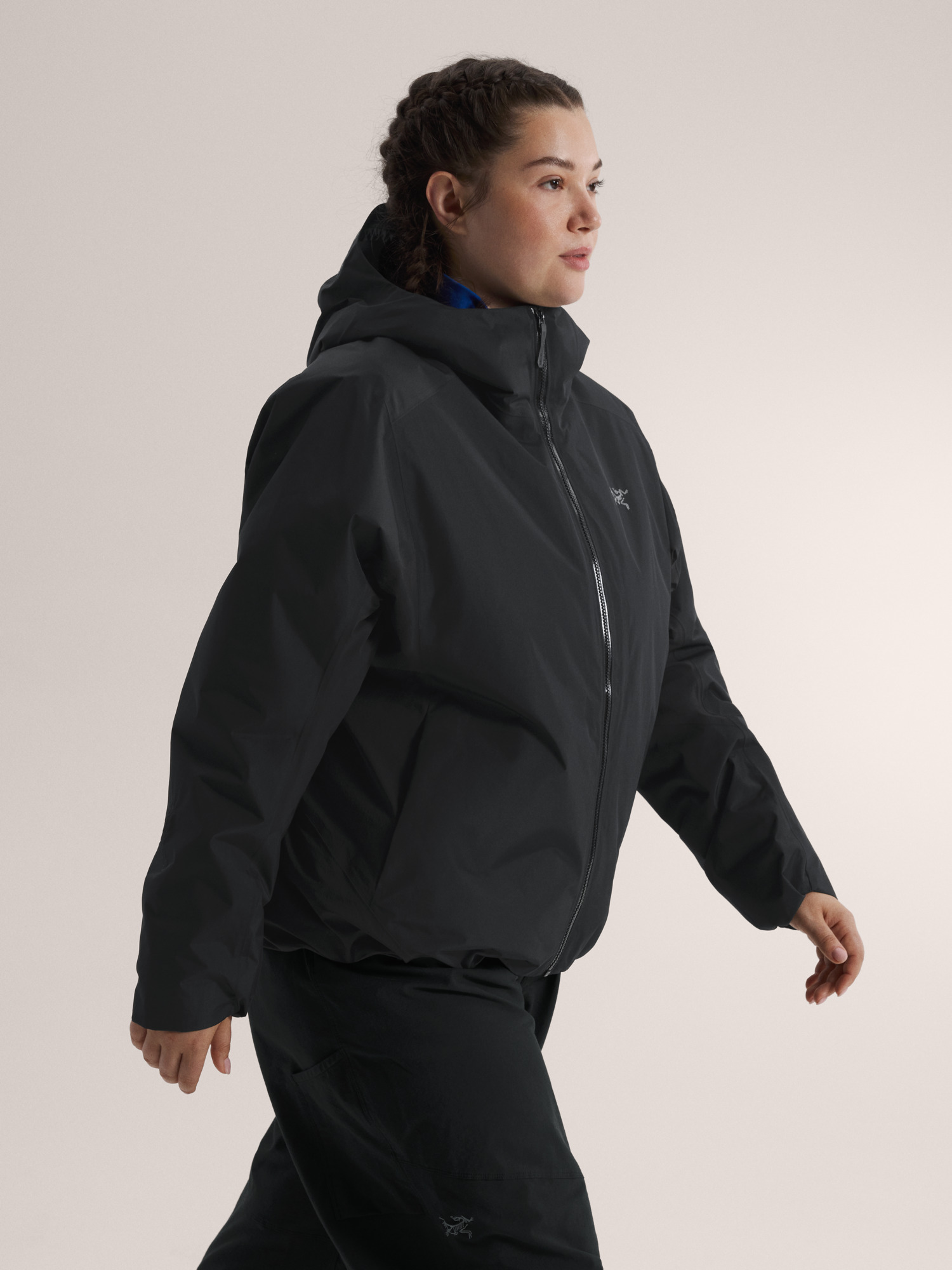 Solano Insulated Hoody Women's Black Side View