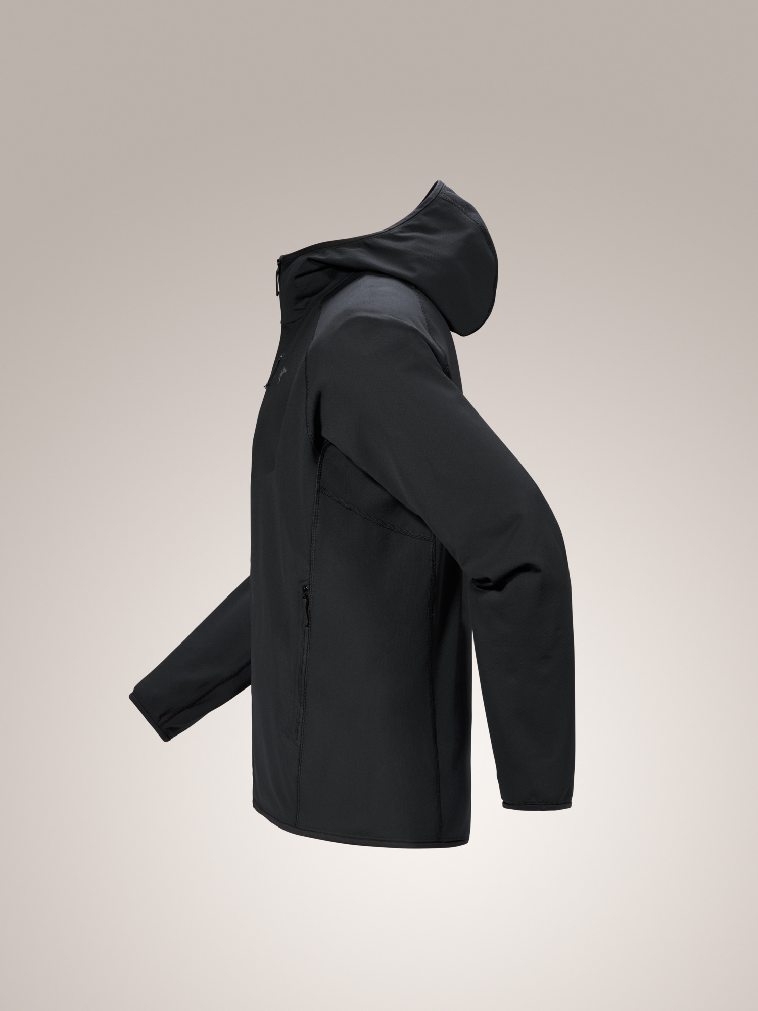 Delta Hoody Black Profile