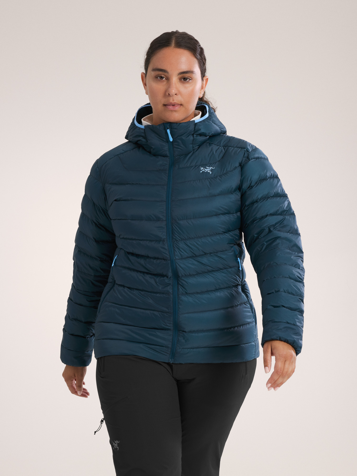 Cerium Hoody Women's Nightscape / Glacial Front View