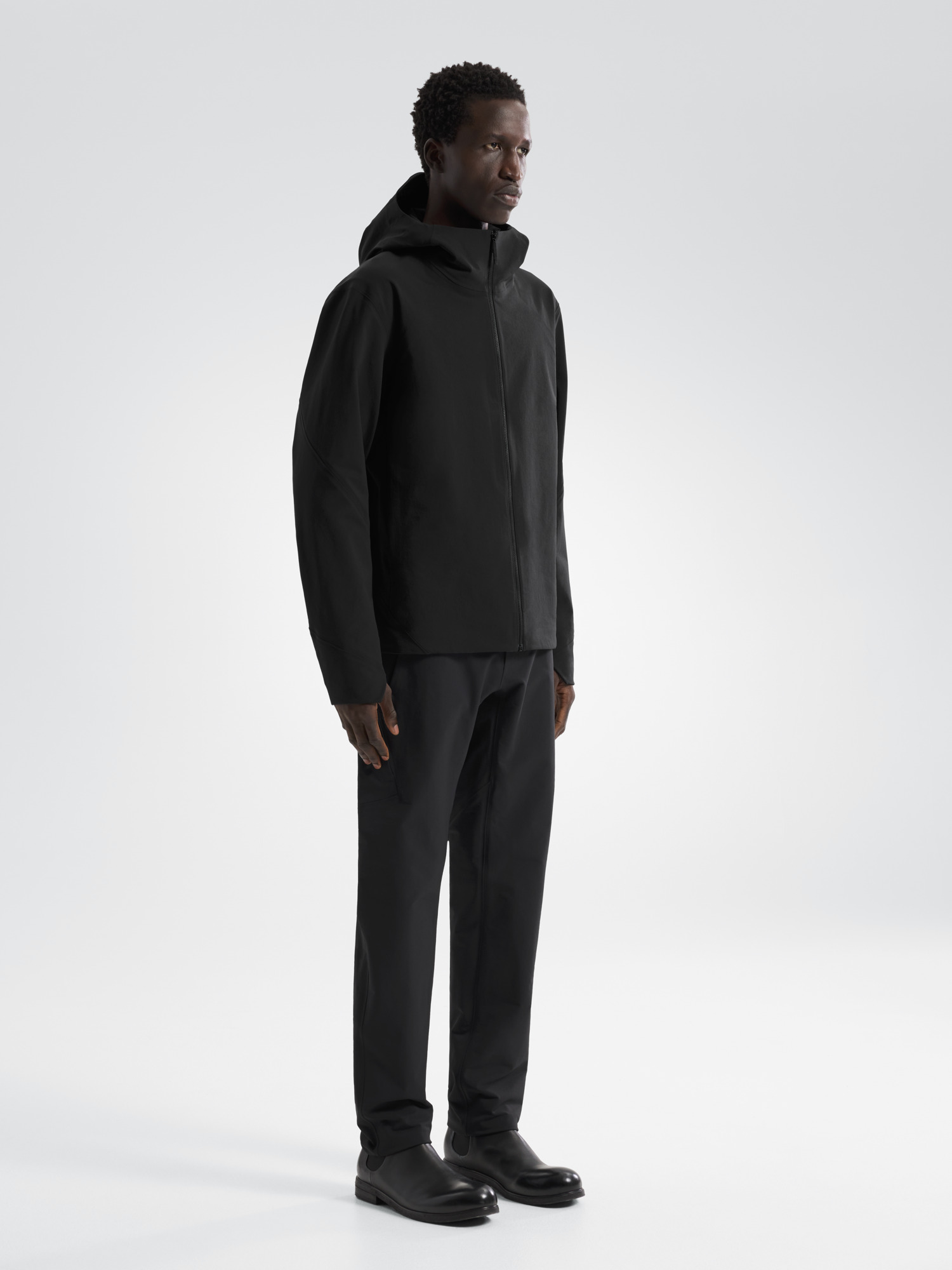 Isogon MX Hoody Black 3 4 Front View