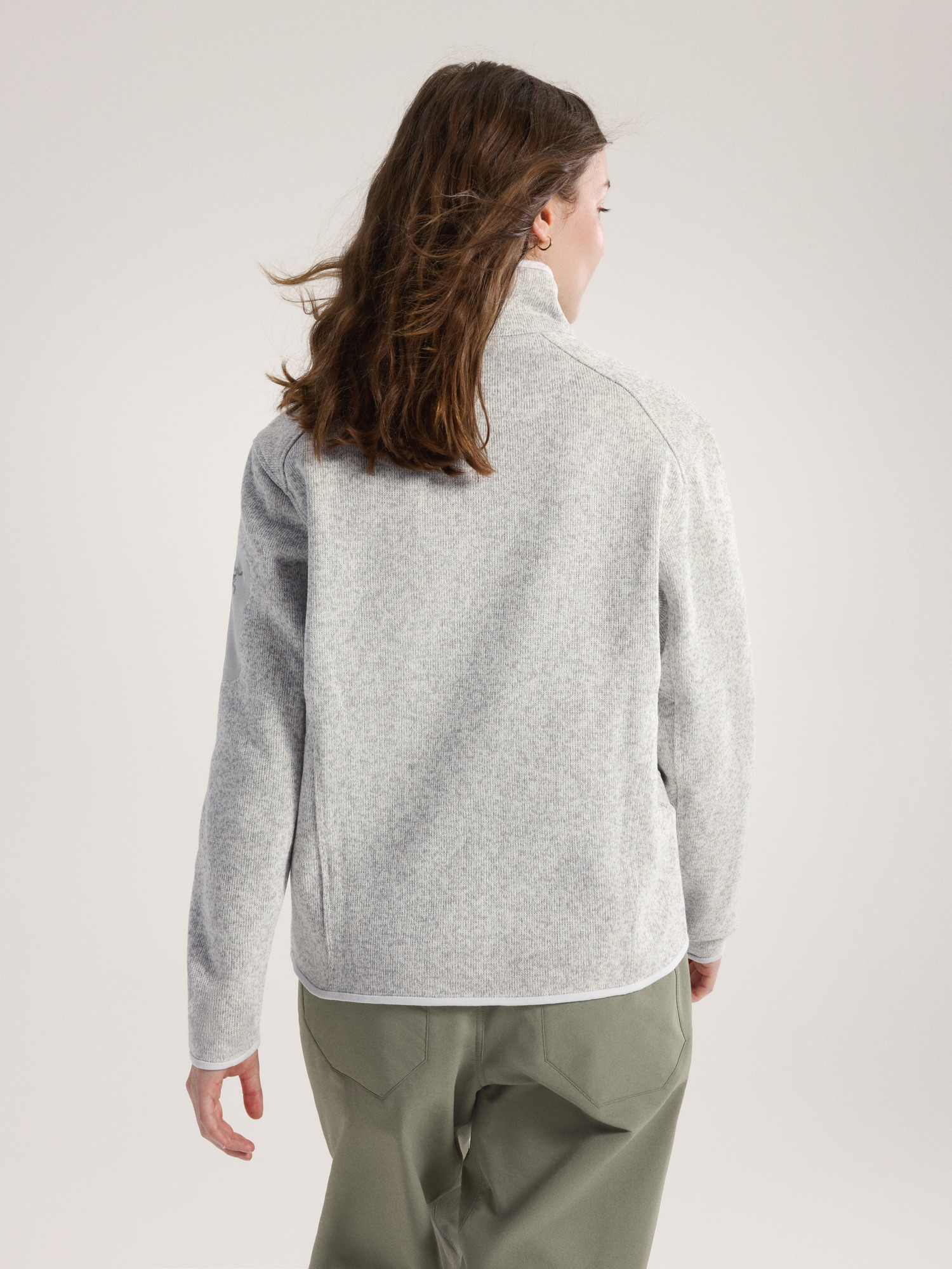 Covert Zip Neck Women's Atmos Heather Back View